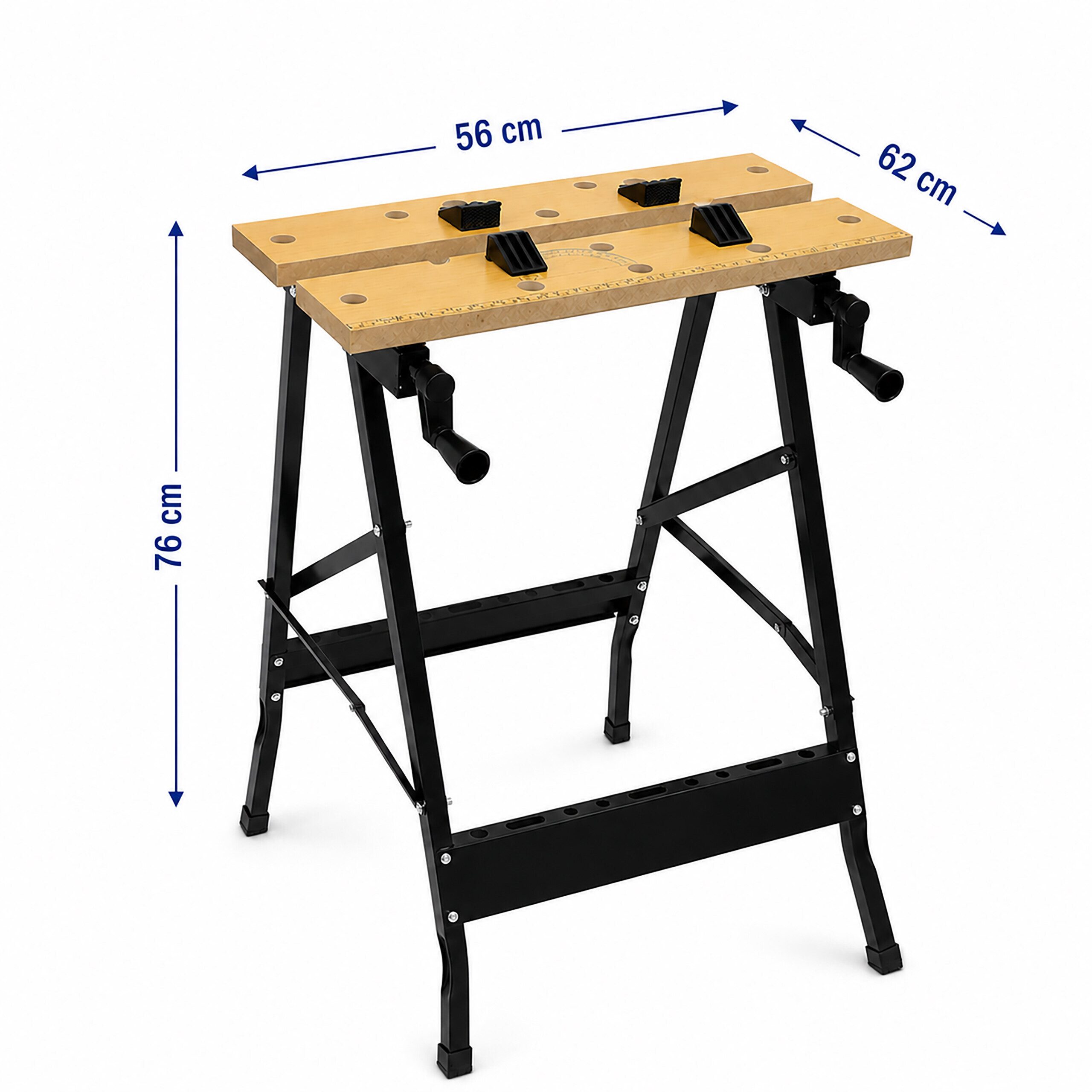 relaxdays Werkbank Klappbare Werkbank mit Spannbacken, (1-tlg) – Bild 4 von 5