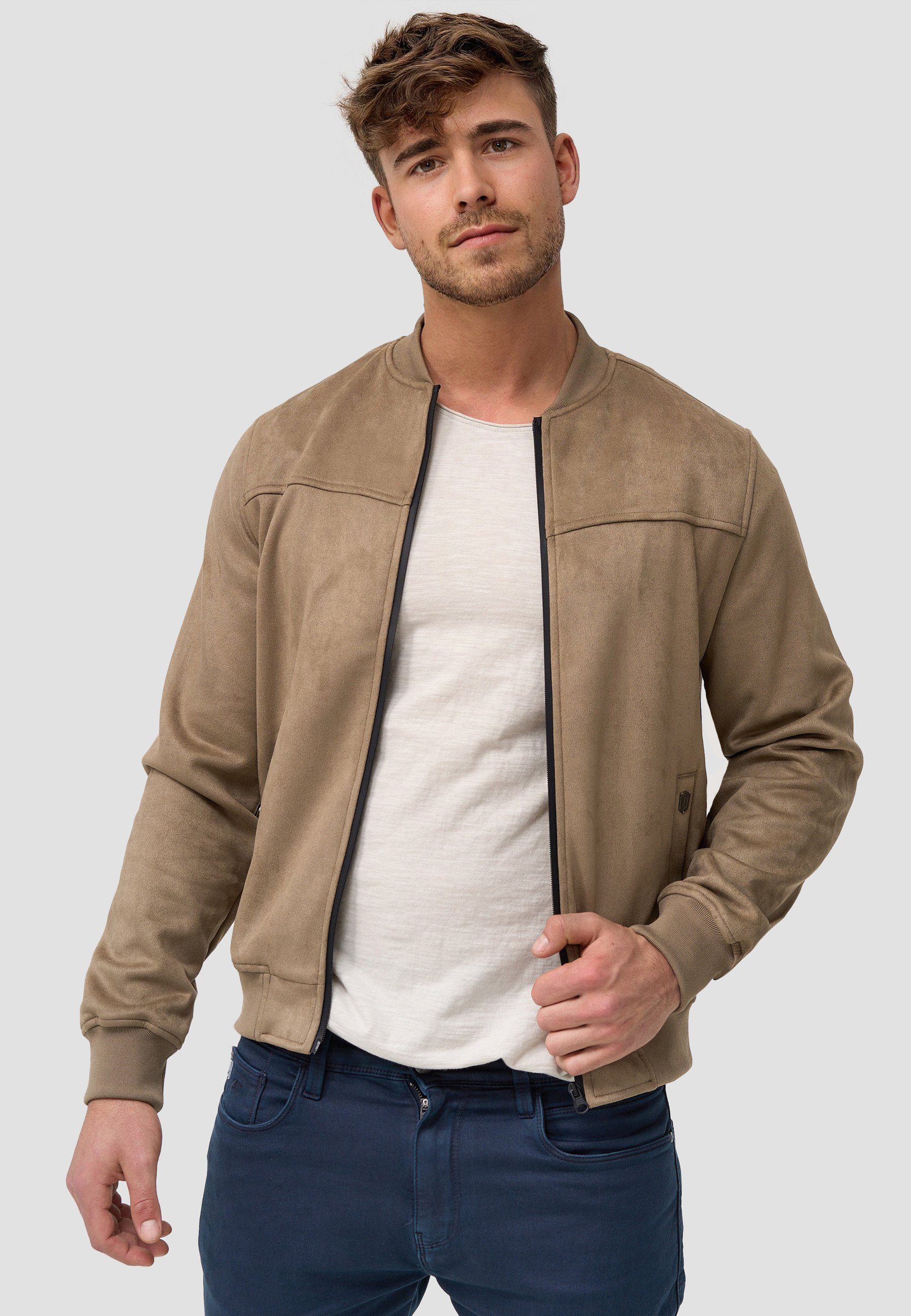 Indicode Bomberjacke Ibon Beige