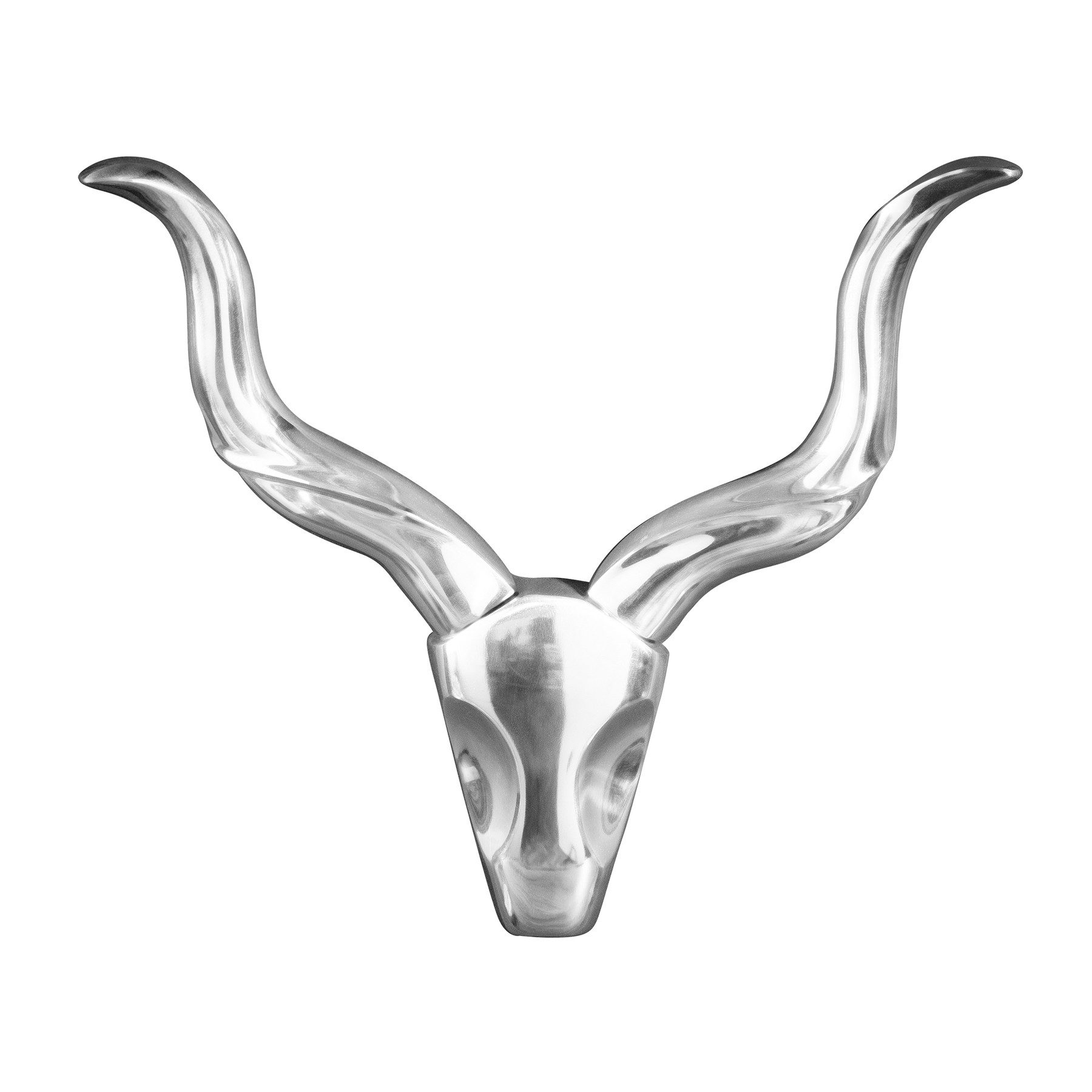 riess-ambiente Wanddekoobjekt STYLE ROCKS 53cm silber, Wohn-Accessoire · poliert · im Modern Design · aus Aluminium