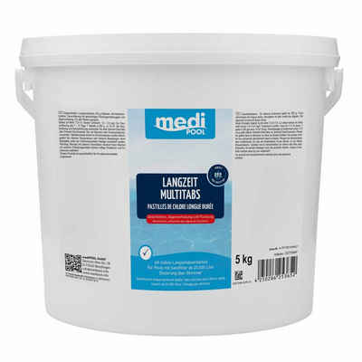 mediPOOL Poolpflege mediPOOL Langzeit-Multi Tabs - Tabletten, Desinfektion, Flockmittel, (Kein Set)