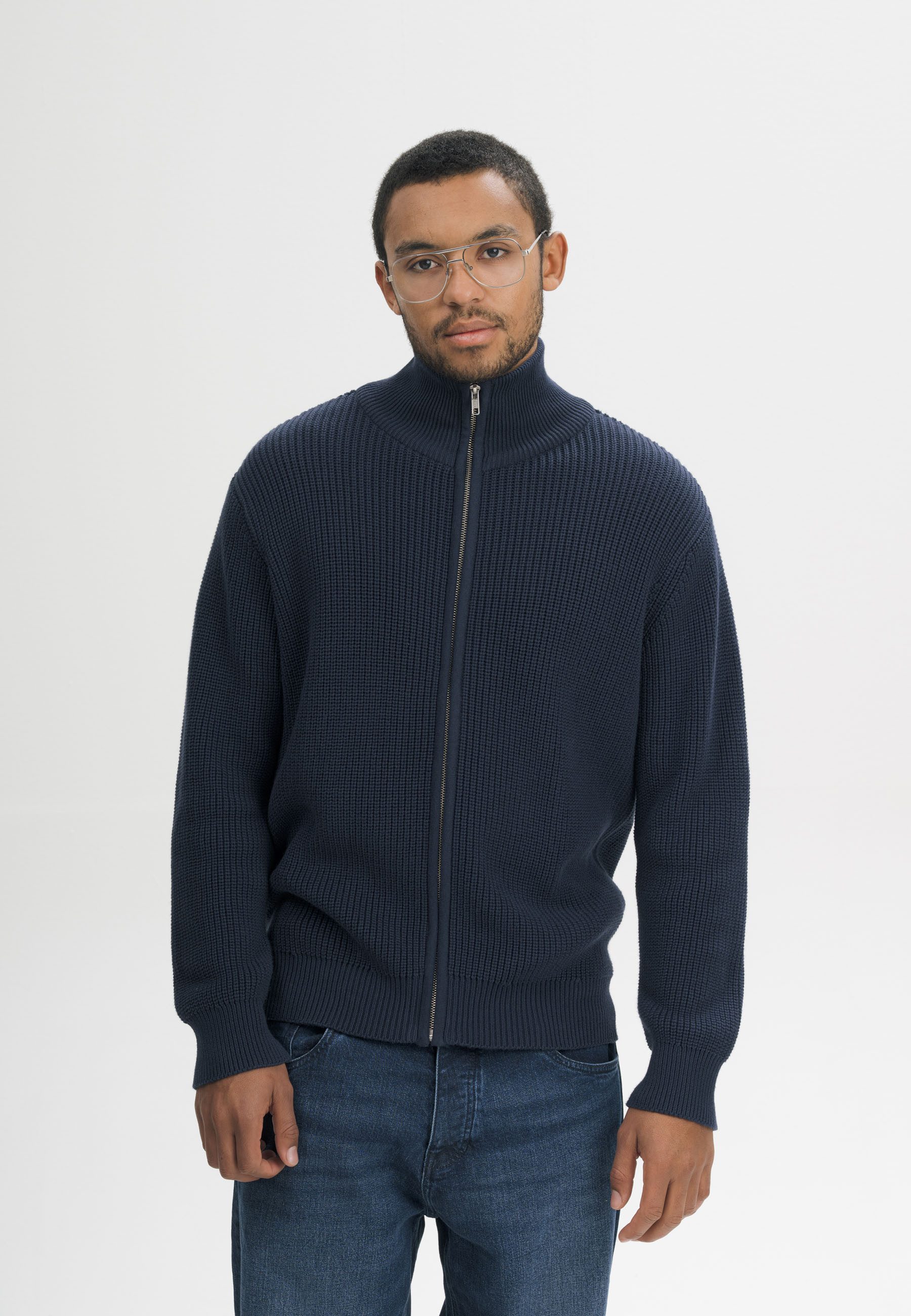 Cardigan Rippstrick Jacke Style TAKSH