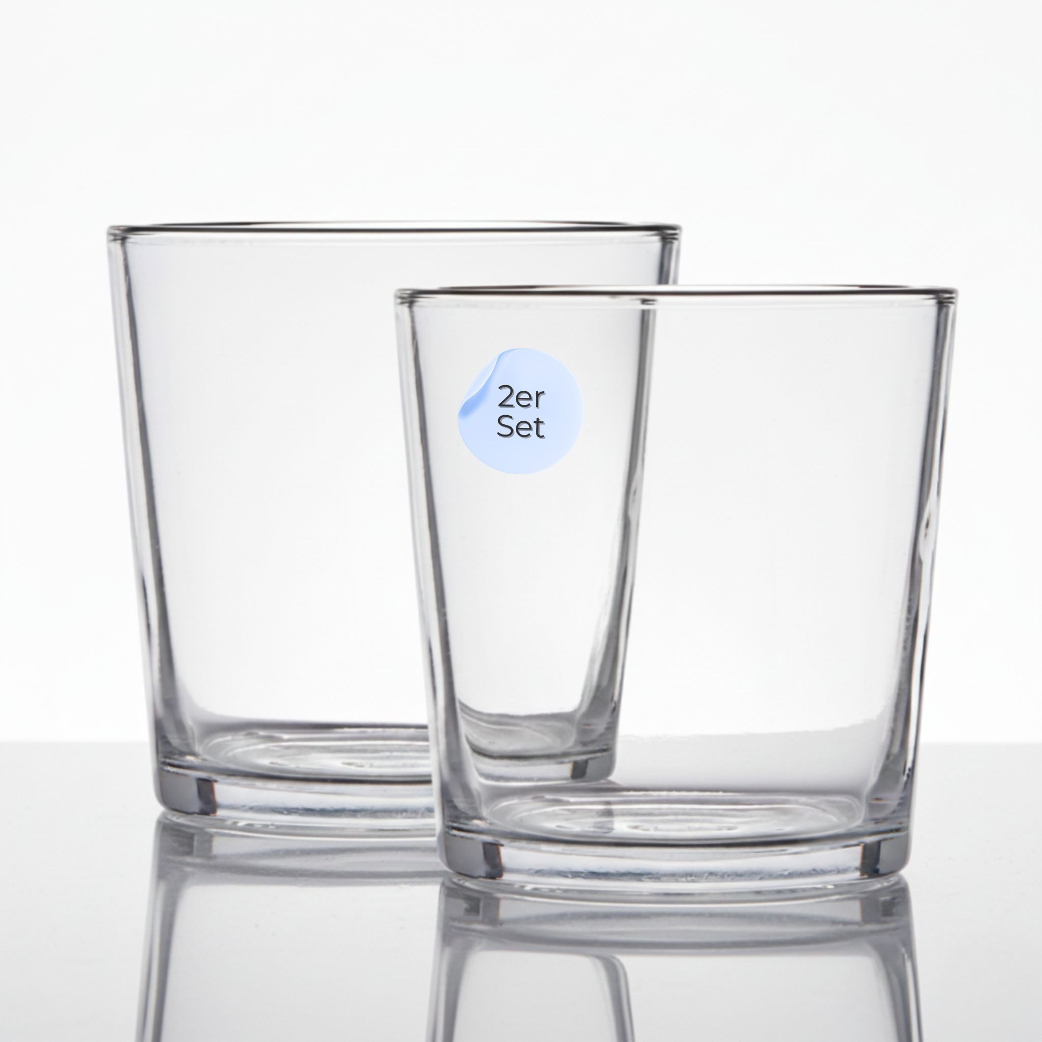 matches21 HOME & HOBBY Dekovase Runde Glas-Vasen 2er Deko-Gläser Ø 10 x 9 c günstig online kaufen