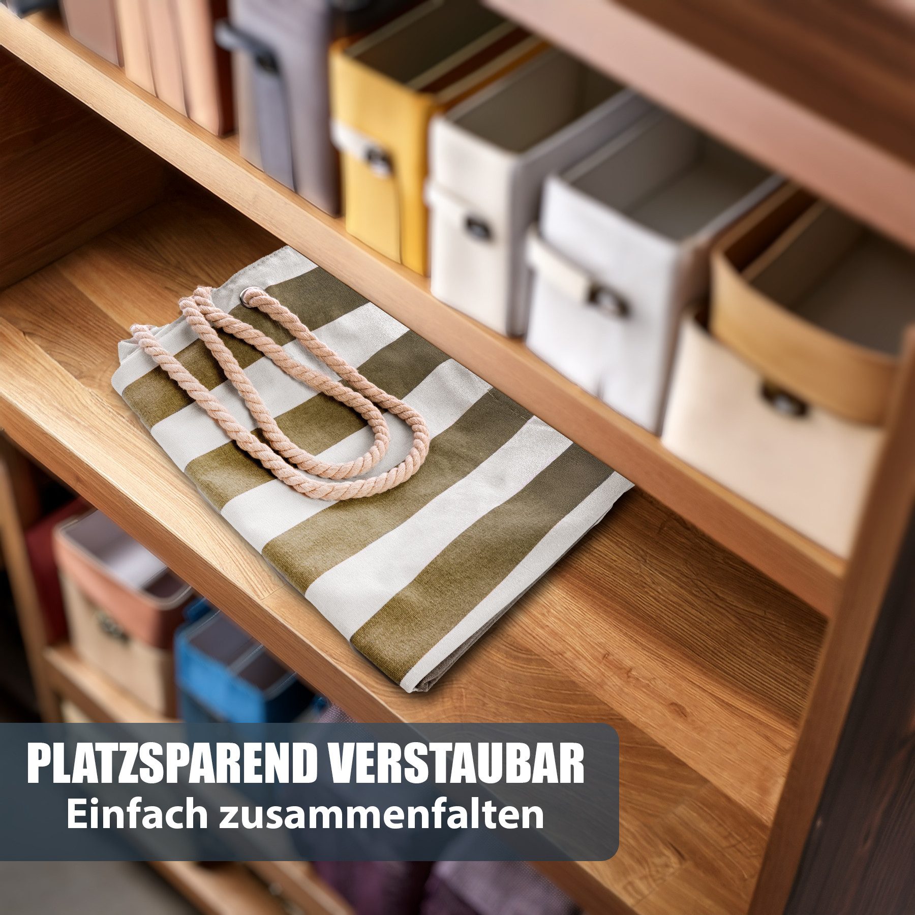 BigDean Strandtasche Badetasche XXL 2 Stück große mit Reißverschluss Schwimmbad Tasche (Set, 2-tlg., Badetaschen), Waschbar, 30°c