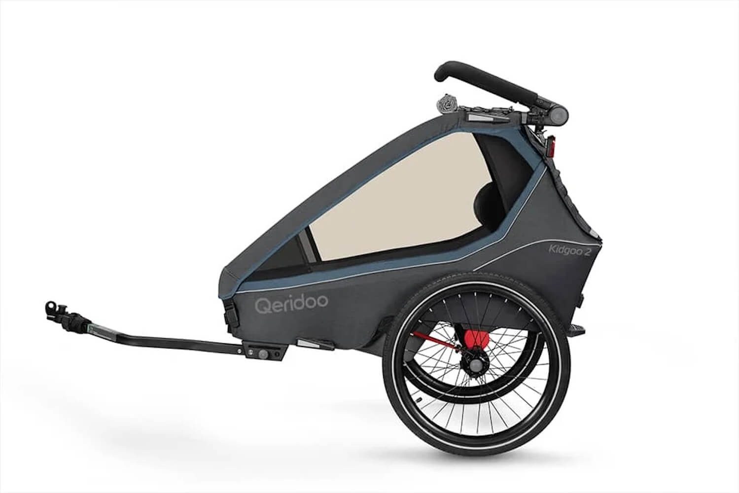 Qeridoo Fahrradkinderanhänger Kidgoo1 (2 Kinder)