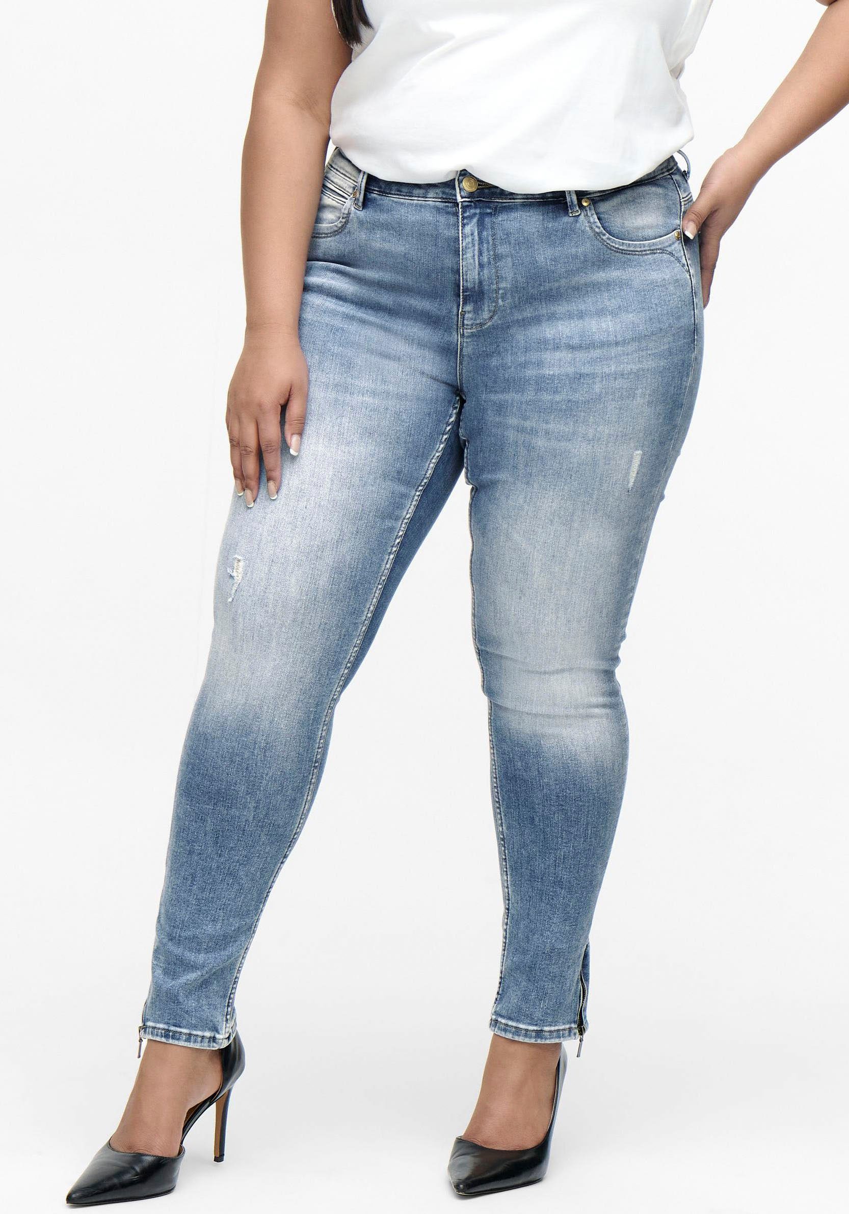 Jeans Skinny Femme ONLY Carmakoma - Denim Stretch - Taille Moyenne