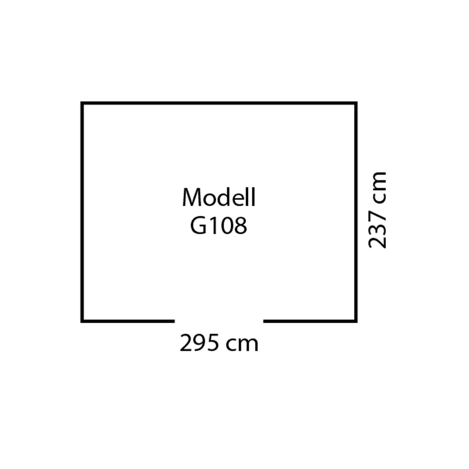 Globel Industries Gerätehaus 108" "Dream anthrazit Metall-Gartenmanager / m) (7,61