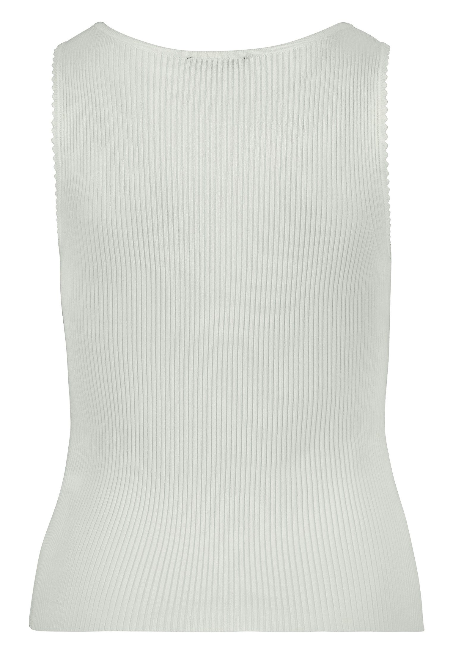 Zero Stricktop Damen ohne Arm mit Wellenkante