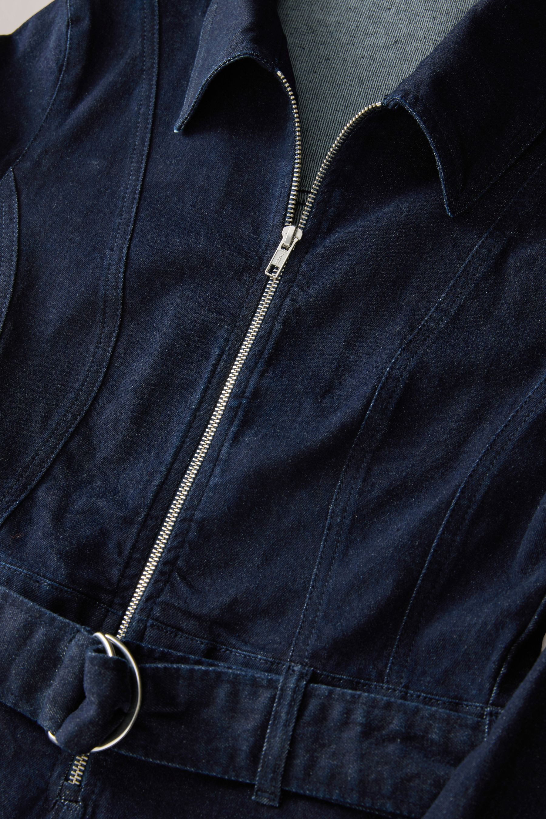 Next Jumpsuit Denim-Jumpsuit mit weitem Bein und Gürtel (1-tlg) günstig online kaufen