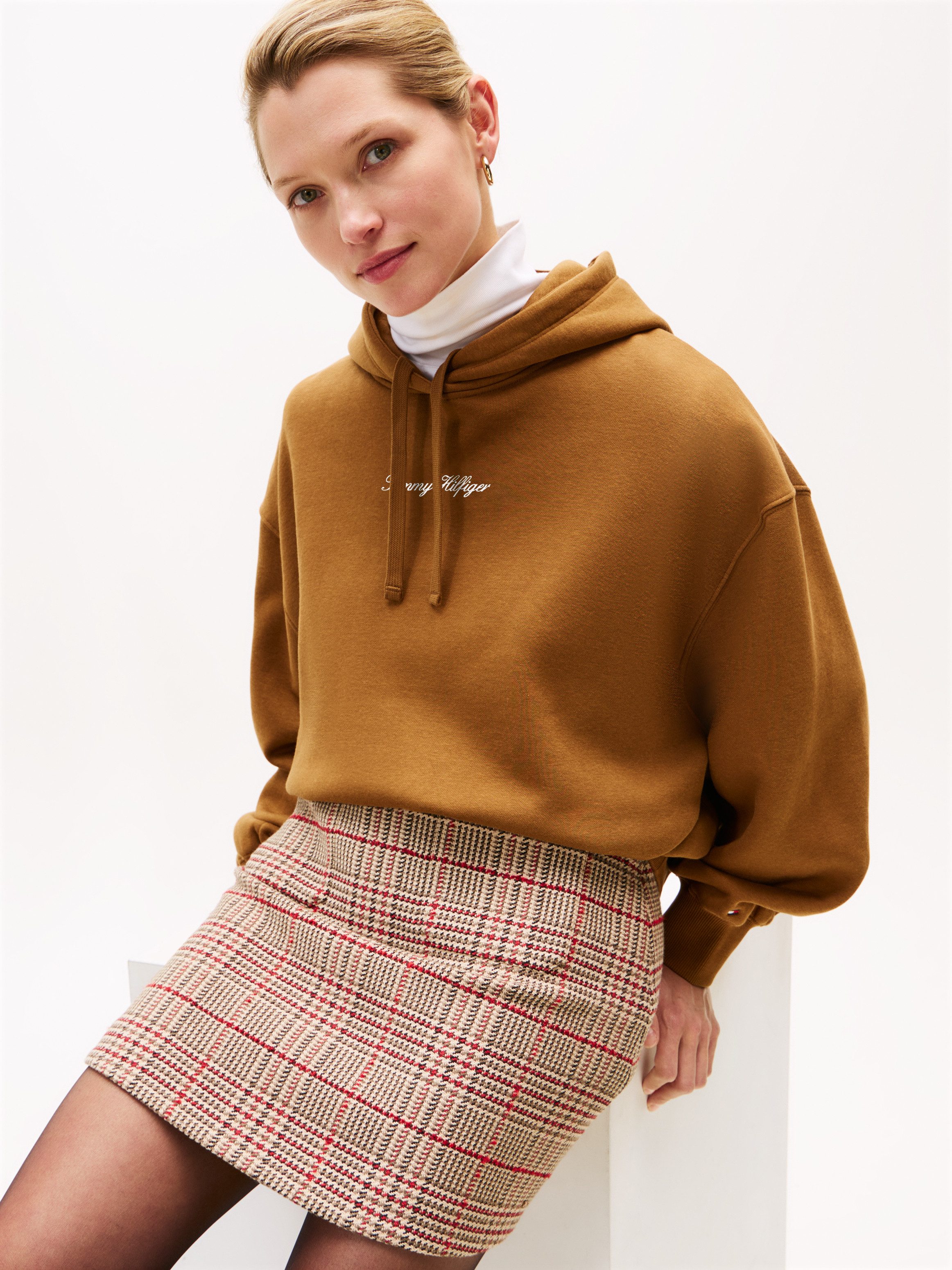 Tommy Hilfiger Kapuzensweatshirt CLASSIC SCRIPT FLEECE HOODIE günstig online kaufen