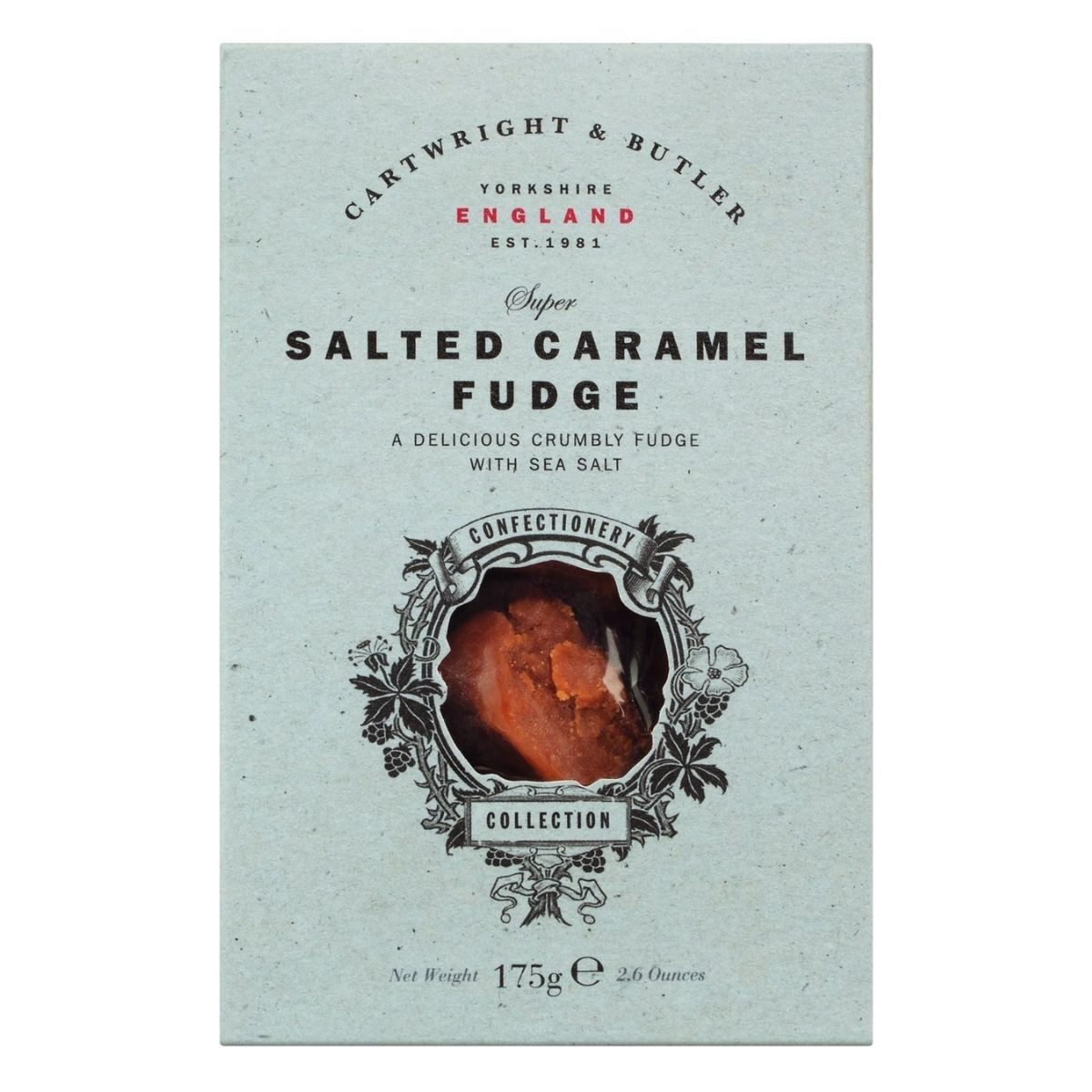 Cartwright & Butler Süßigkeit Salted Caramel Fudge, Karamell mit Butter und Meersalz, 175 g, 175 g
