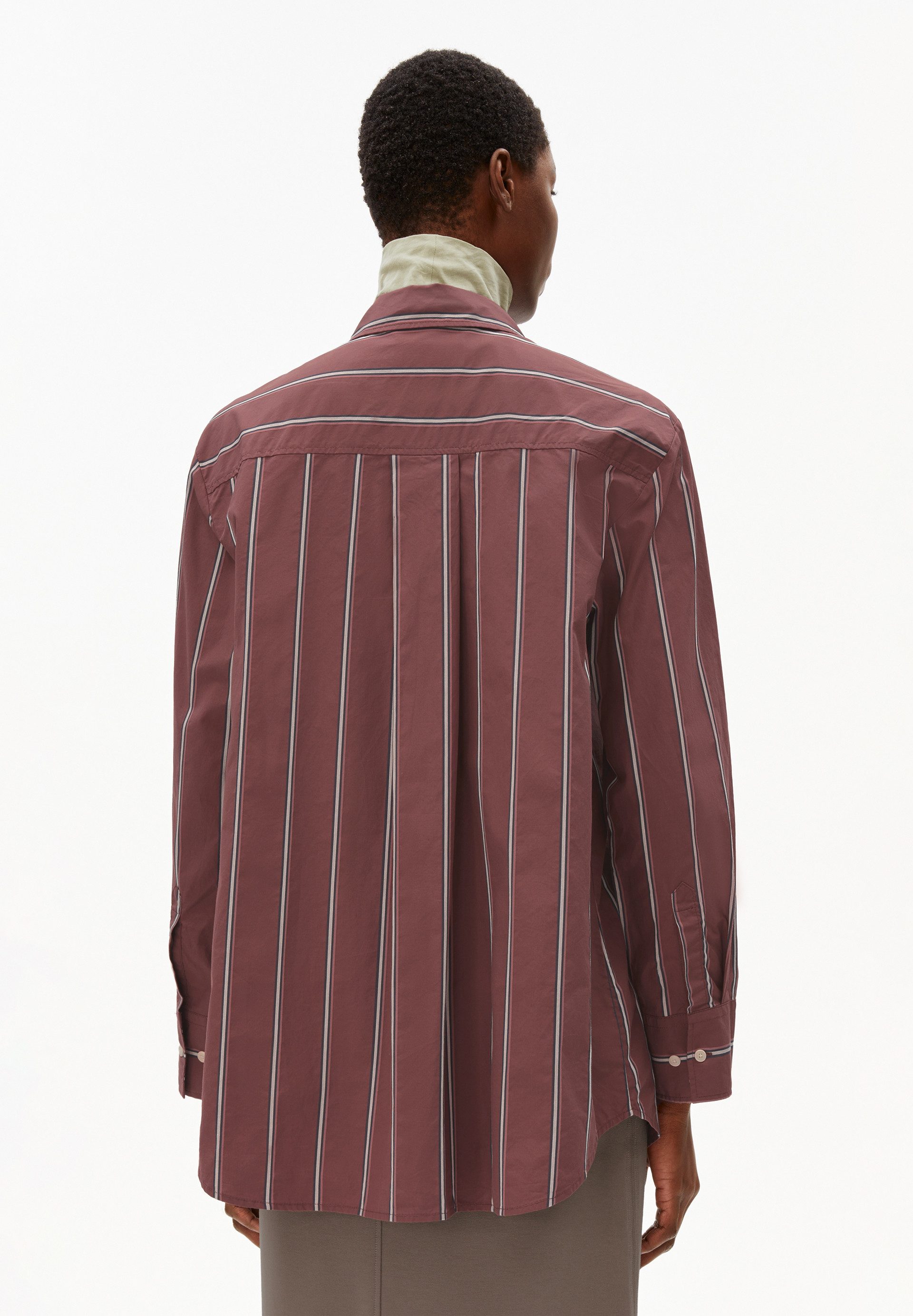 Armedangels Langarmbluse HALIAA STRIPED Bluse aus Bio-Baumwolle Loose Fit