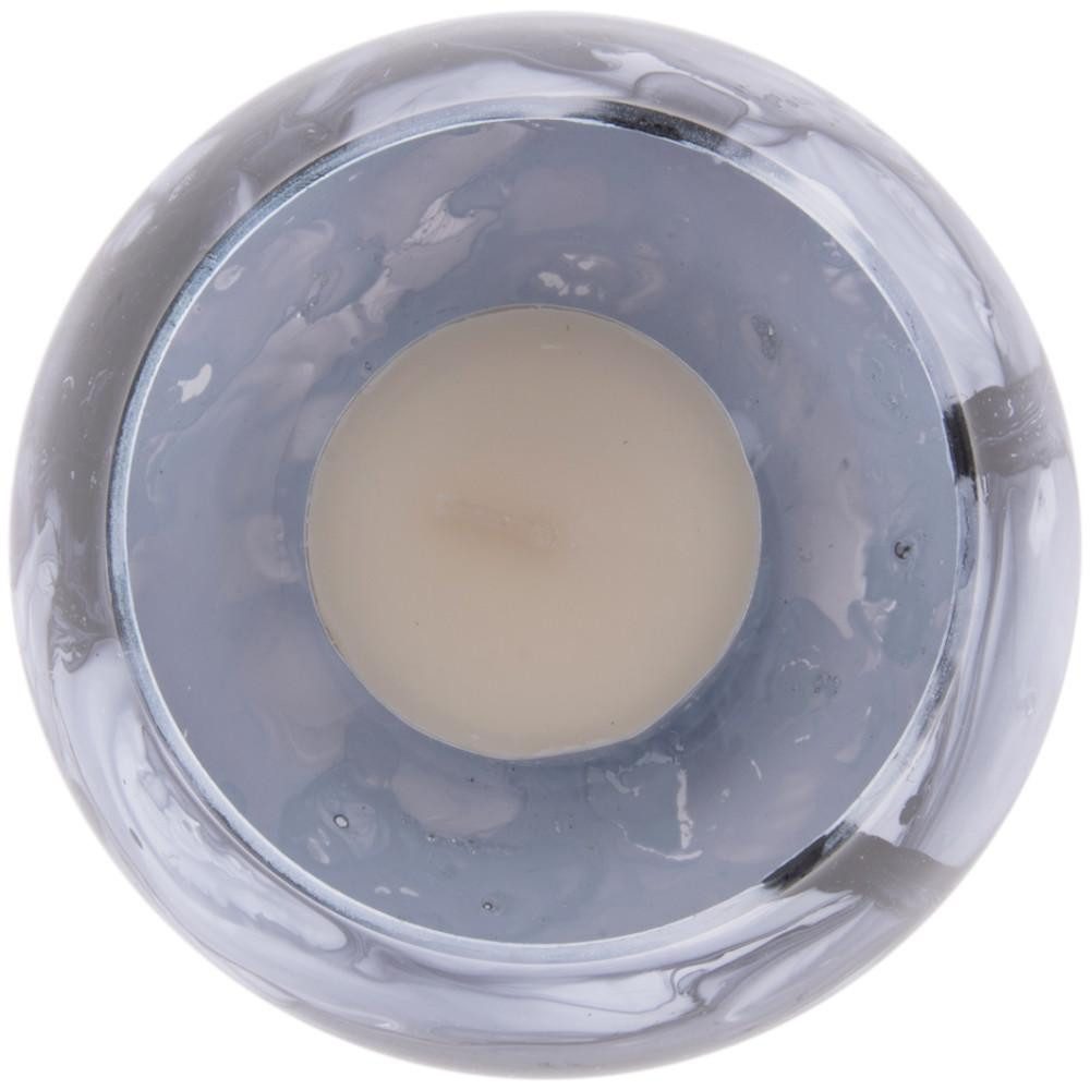 Present Time Kerzenhalter Teelichthalter Blended Glass Dark Grey (8x7cm)