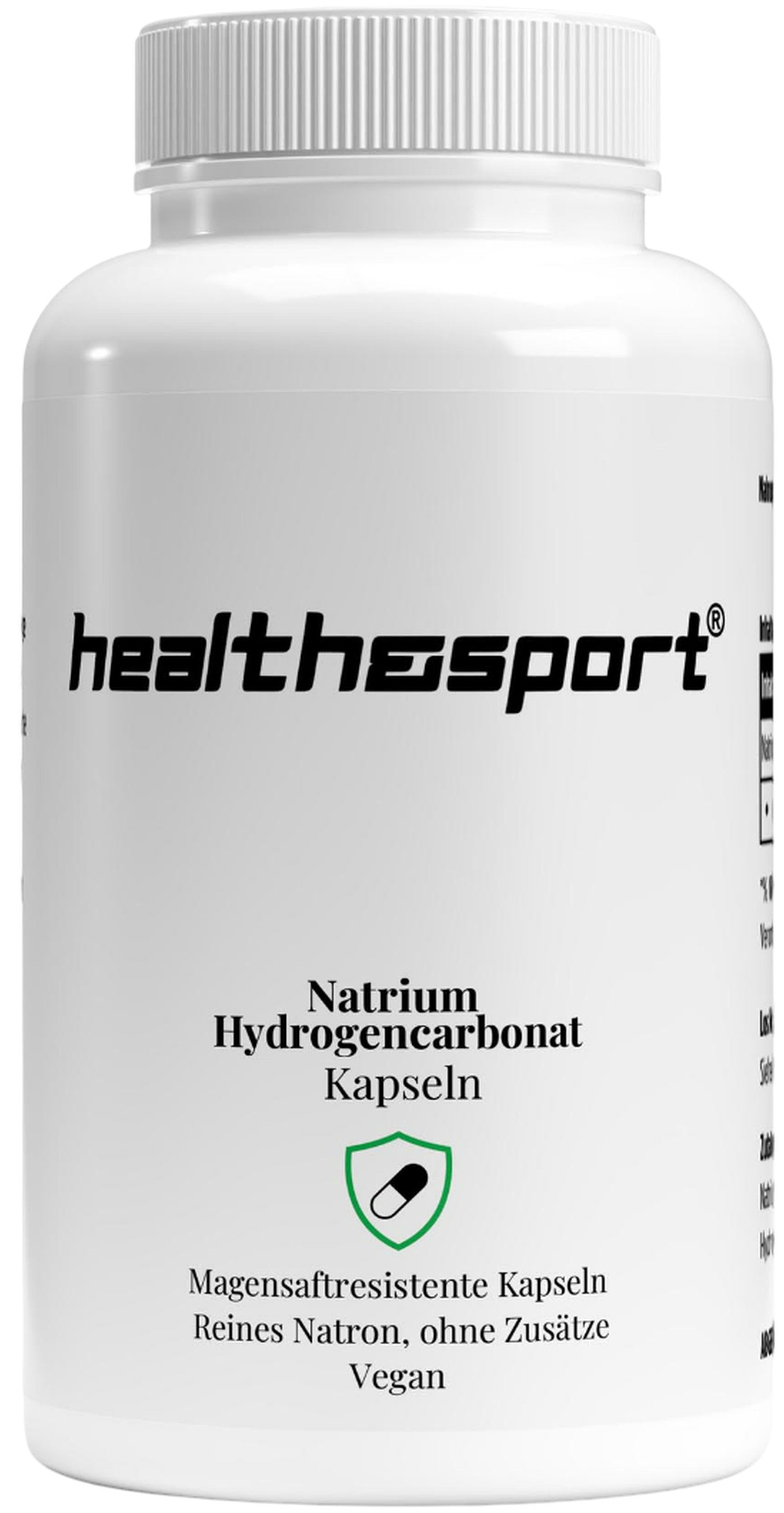 health&sport Natrium Hydrogencarbonat Magensaftresistent – Säure-Basen-Haushalt Kapseln, 120 St., 125 g