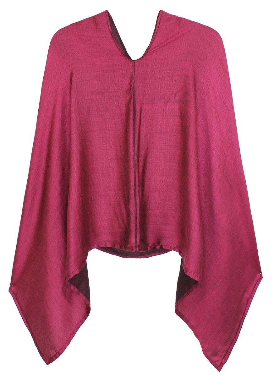 dy_mode Blusenponcho Damen Poncho in Unifarben günstig online kaufen