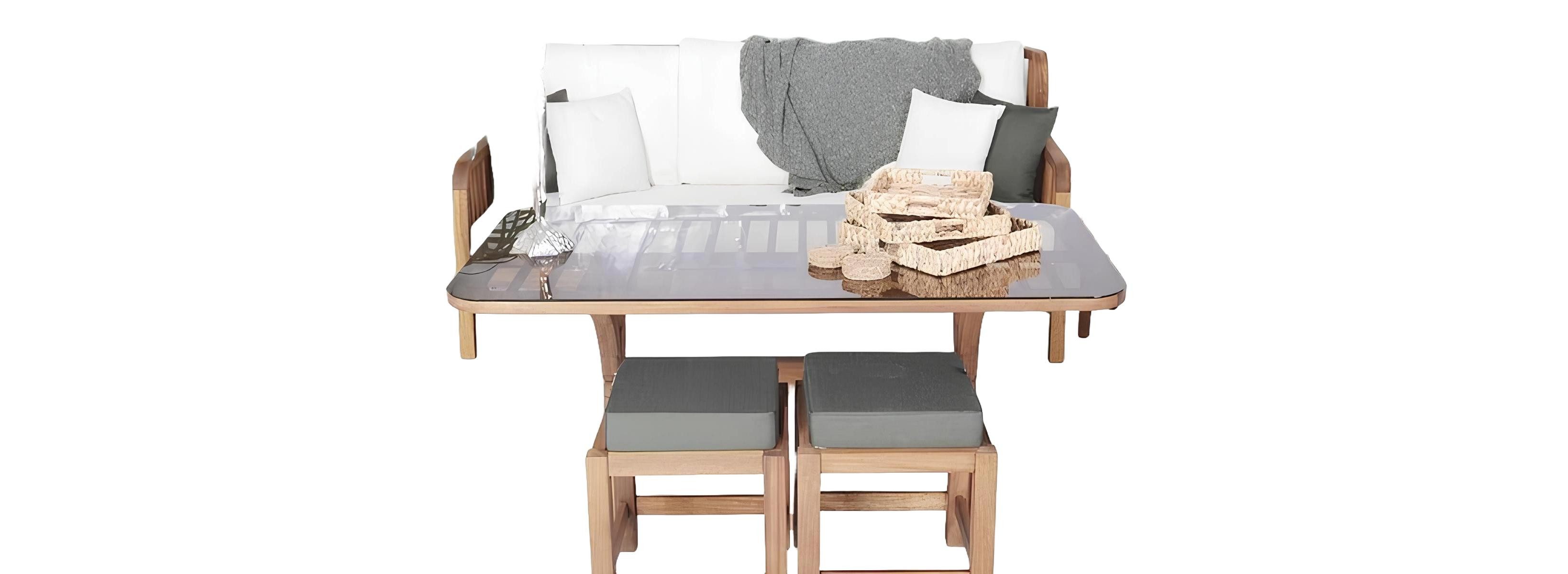 Xlmoebel Sessel Moderne Sofagarnitur aus Holz für Garten und Terrasse (Sessel), Hergestellt in Europa