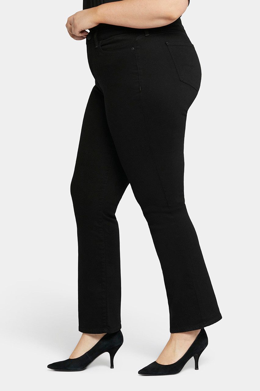 NYDJ Bootcut-Jeans Barbara Bootcut Schwarzen Premium Denim (Plus)