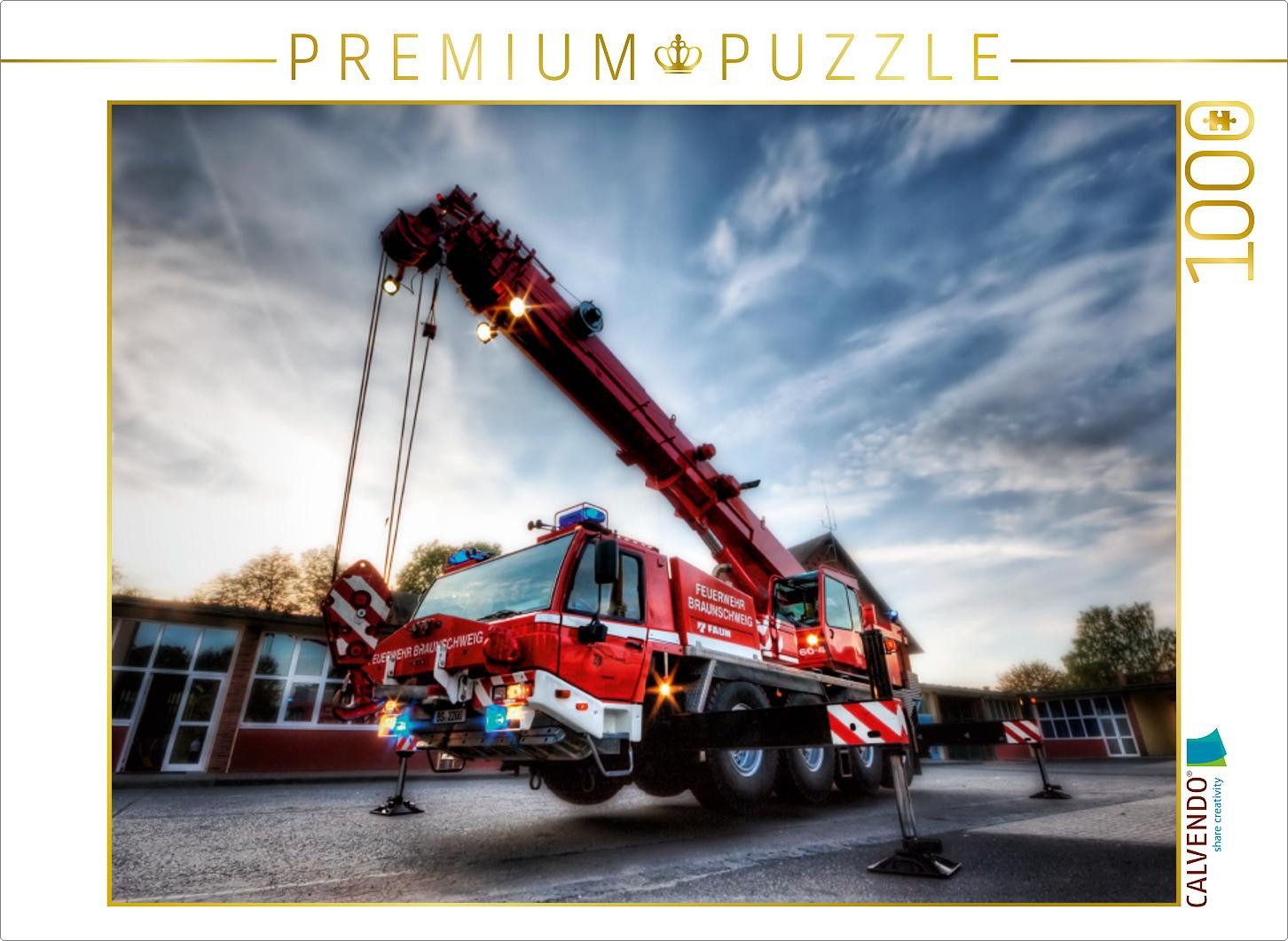 CALVENDO Puzzle CALVENDO Puzzle Feuerwehrkran (FKW) 1000 Teile Puzzle quer, 1000 Tei, 1000 Puzzleteile