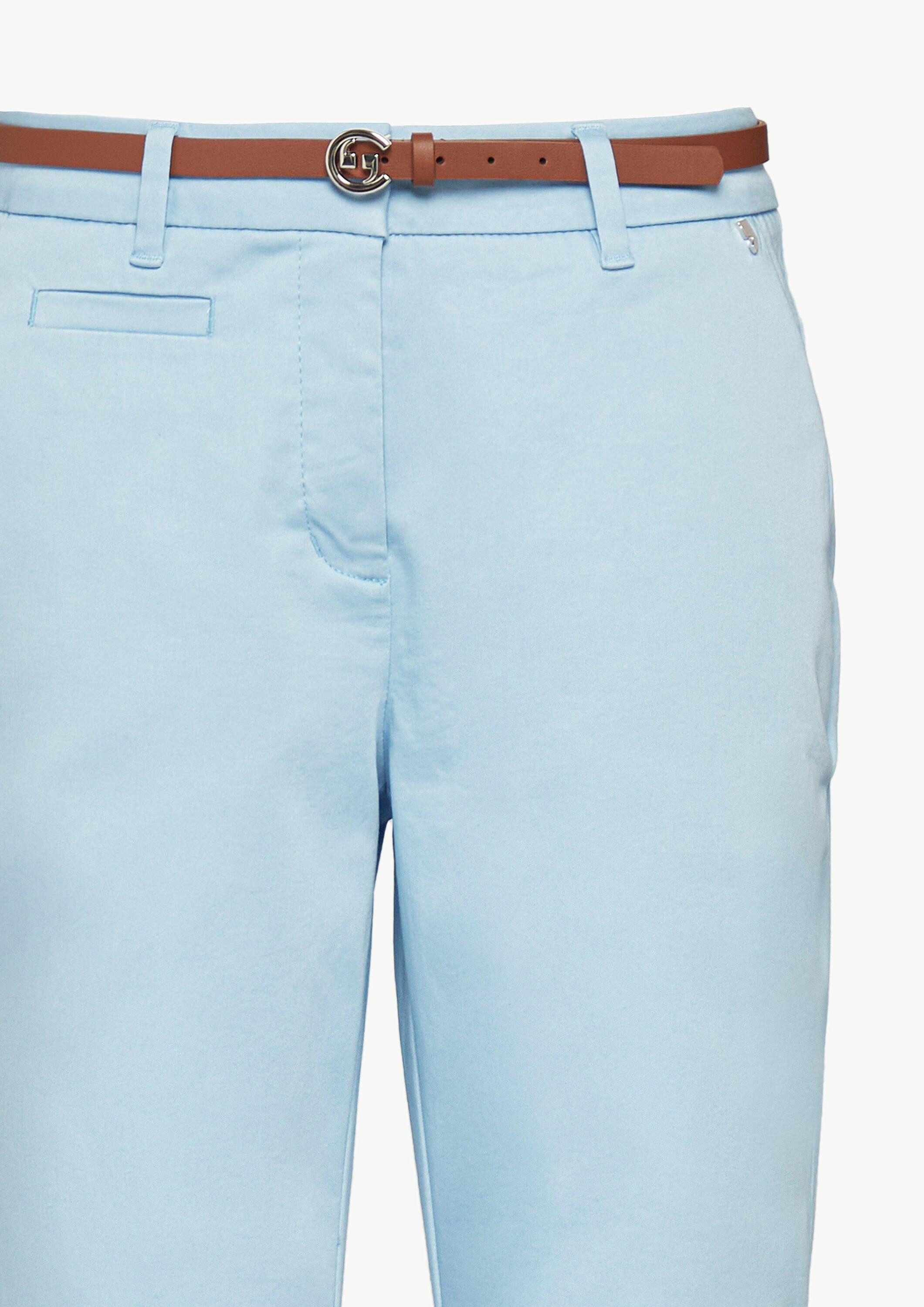 comma Chinos Hose Chinohose mit Gürtel