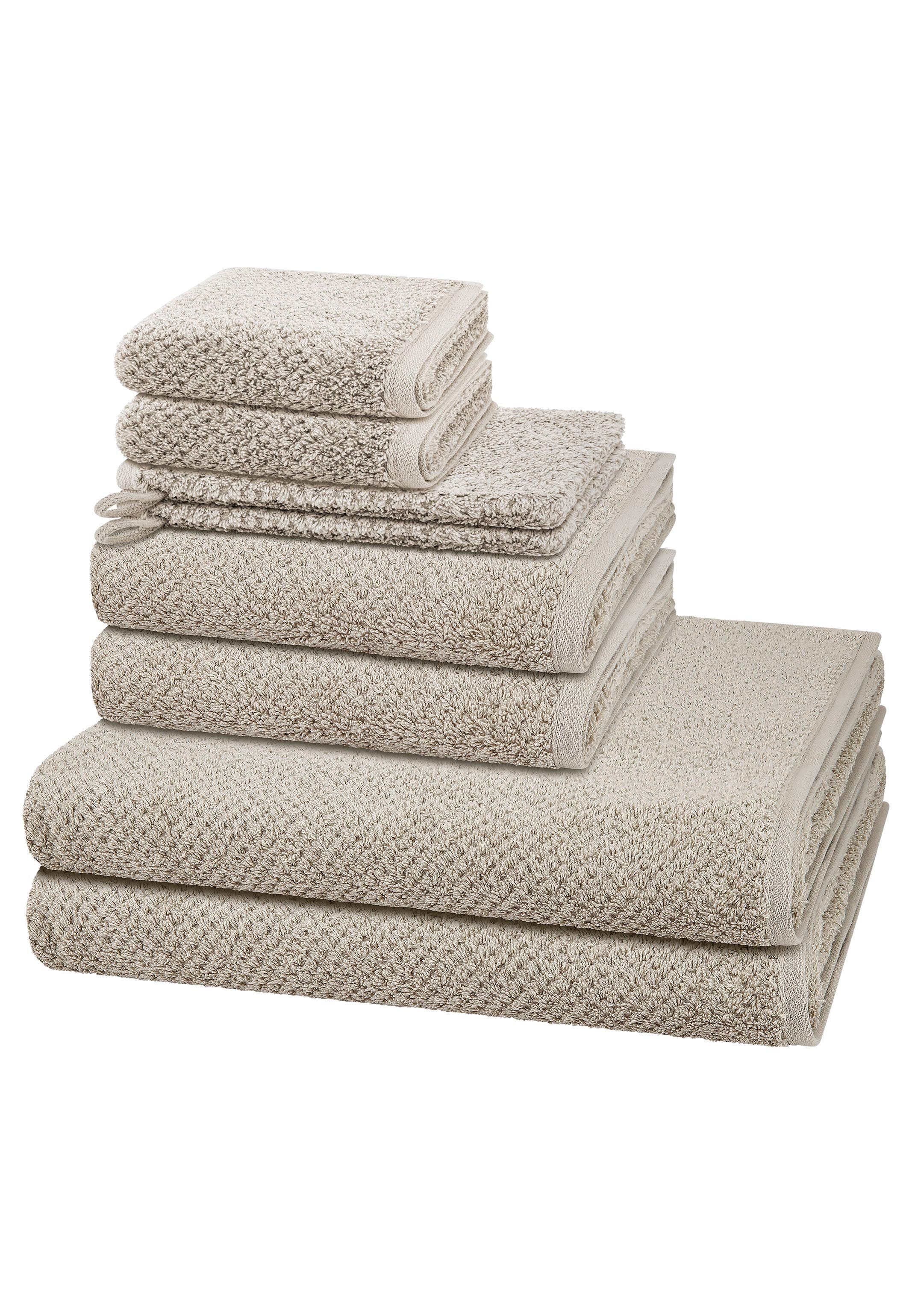 Cawö Handtuch Set Pure, Walkfrottee (Spar-Set, günstig online kaufen
