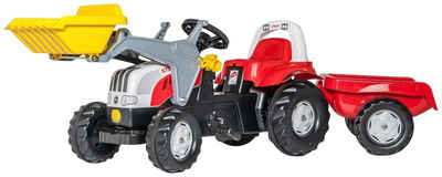 rolly toys® Tretfahrzeug »Steyr CVT 6165«, Traktor mit Trailer und Lader