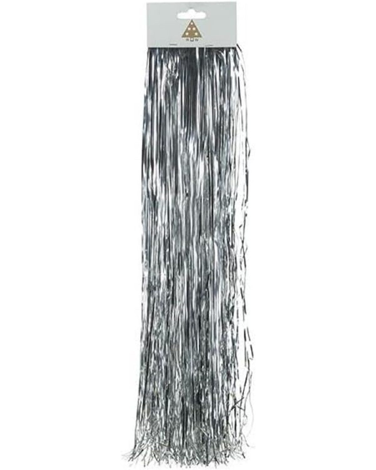 Weihnachtsbaumkugel Lametta Glatt 48cm - 300 Fäden, Glanz Silber