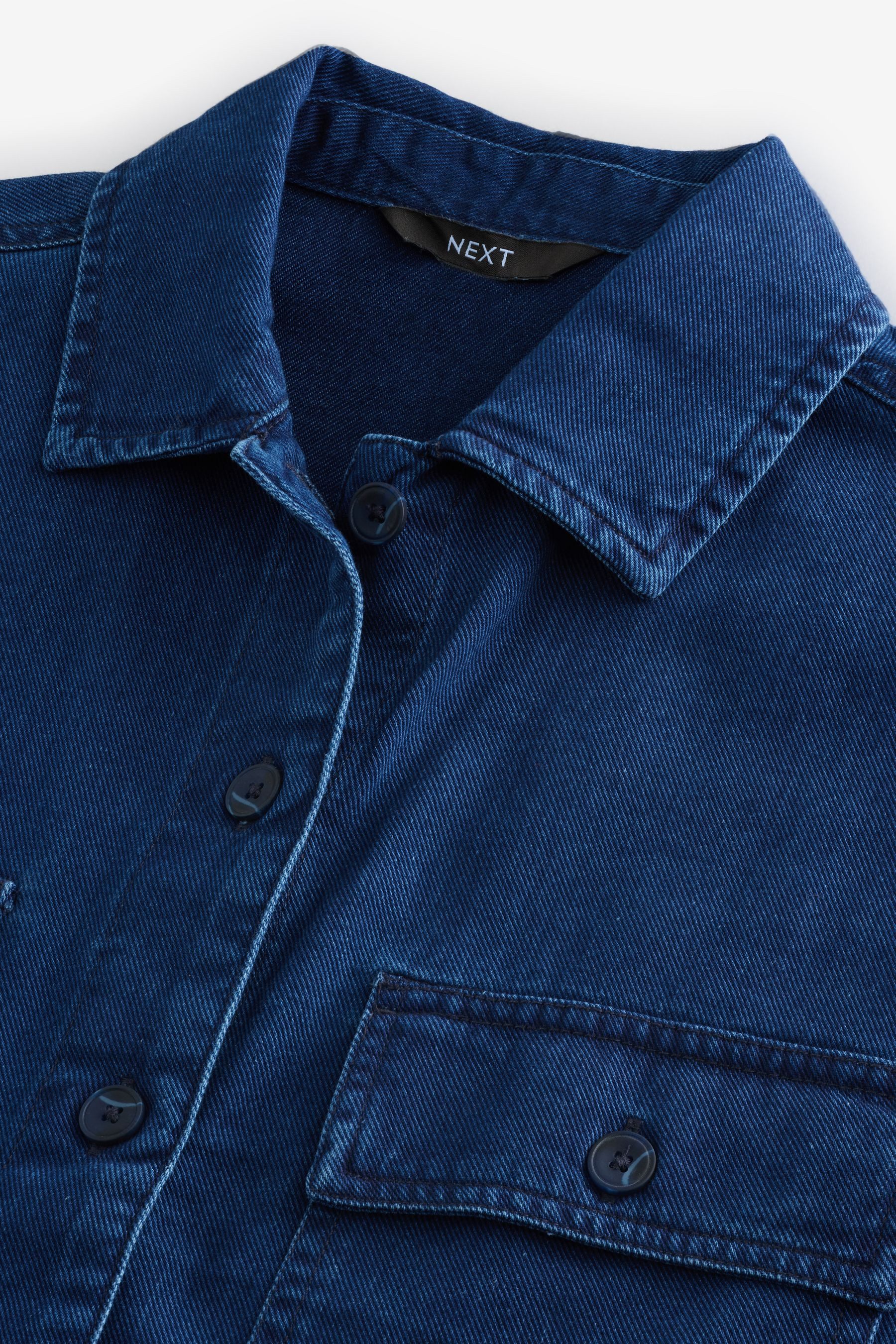 Next Jeanshemd Leichtes kastiges Jeanshemd aus günstig online kaufen