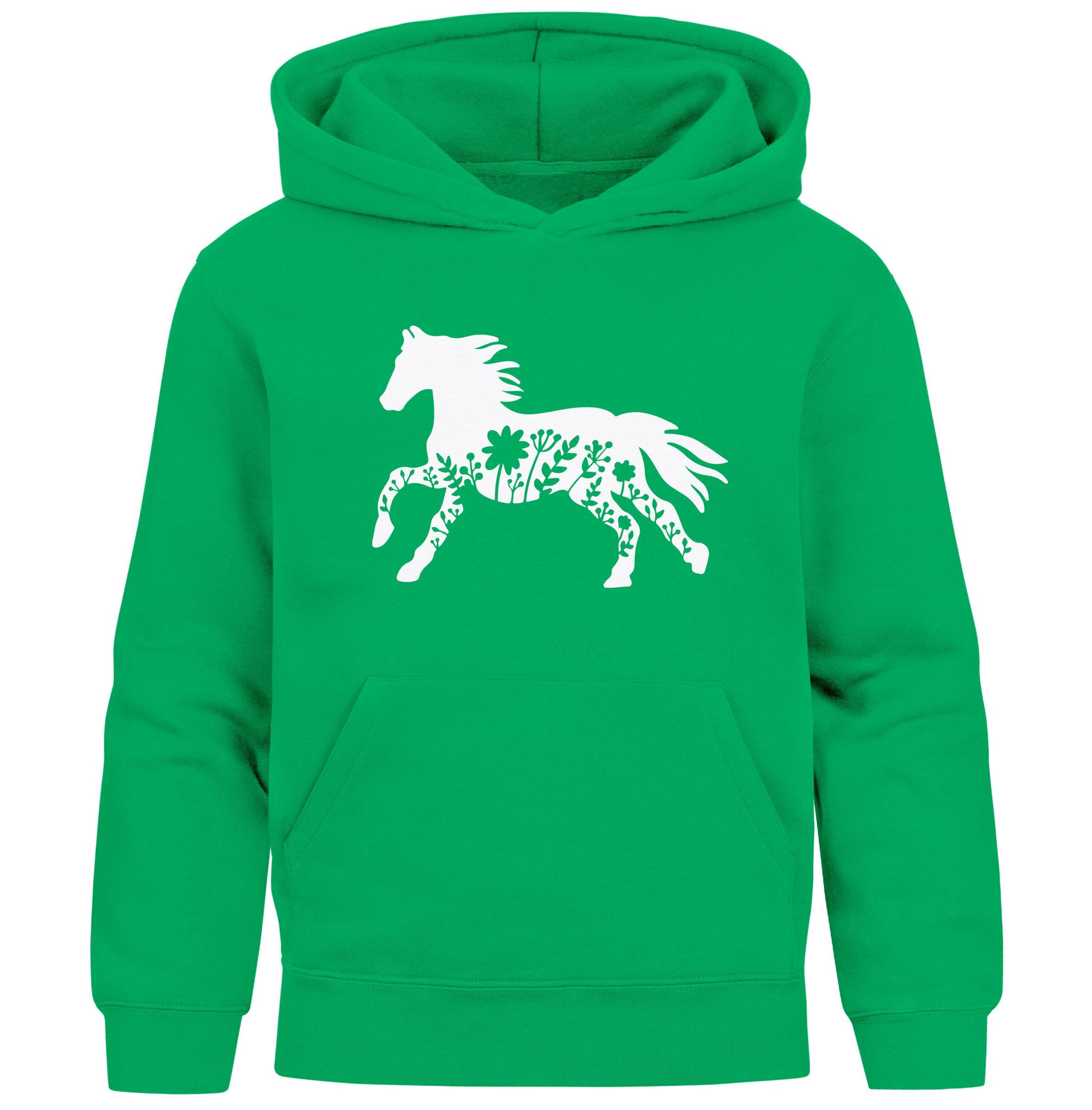 Hoodie Kinder Hoodie Mädchen Pferdemotiv Aufdruck Print Mädchengeschenke