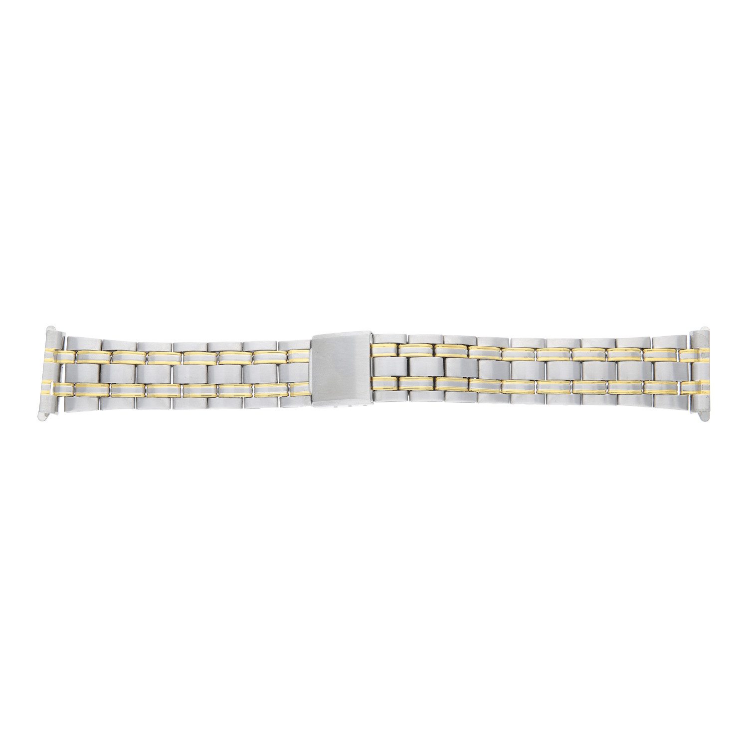 JuwelmaLux Uhrenarmband JuwelmaLux Uhrenband poliert, mattiert Gold plattiert JL30-10-5087