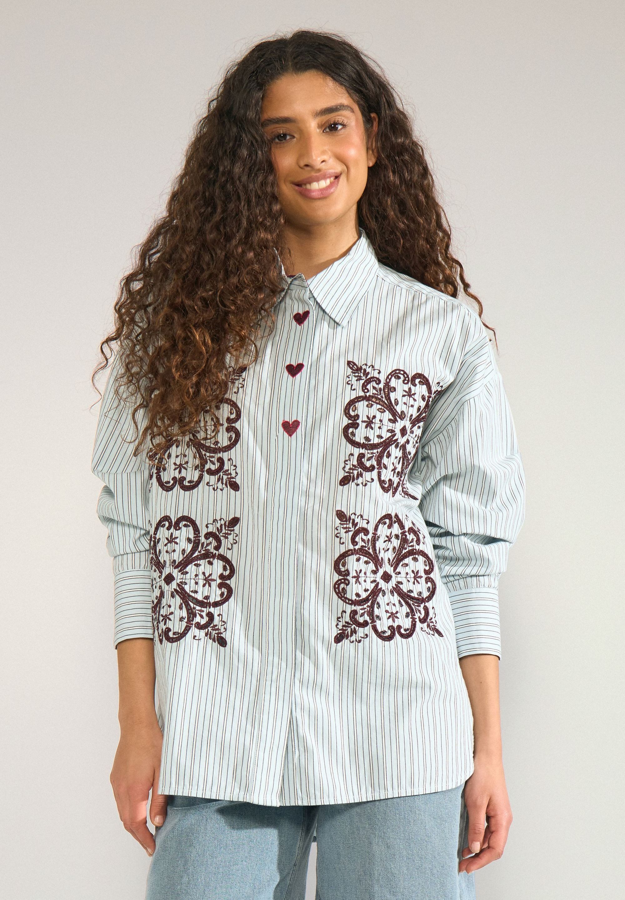 nümph Longbluse NUDITTY SHIRT