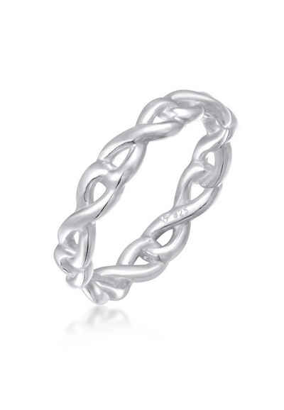 Elli Fingerring Infinity Unendlichkeit Cut-Out Trend 925 Silber