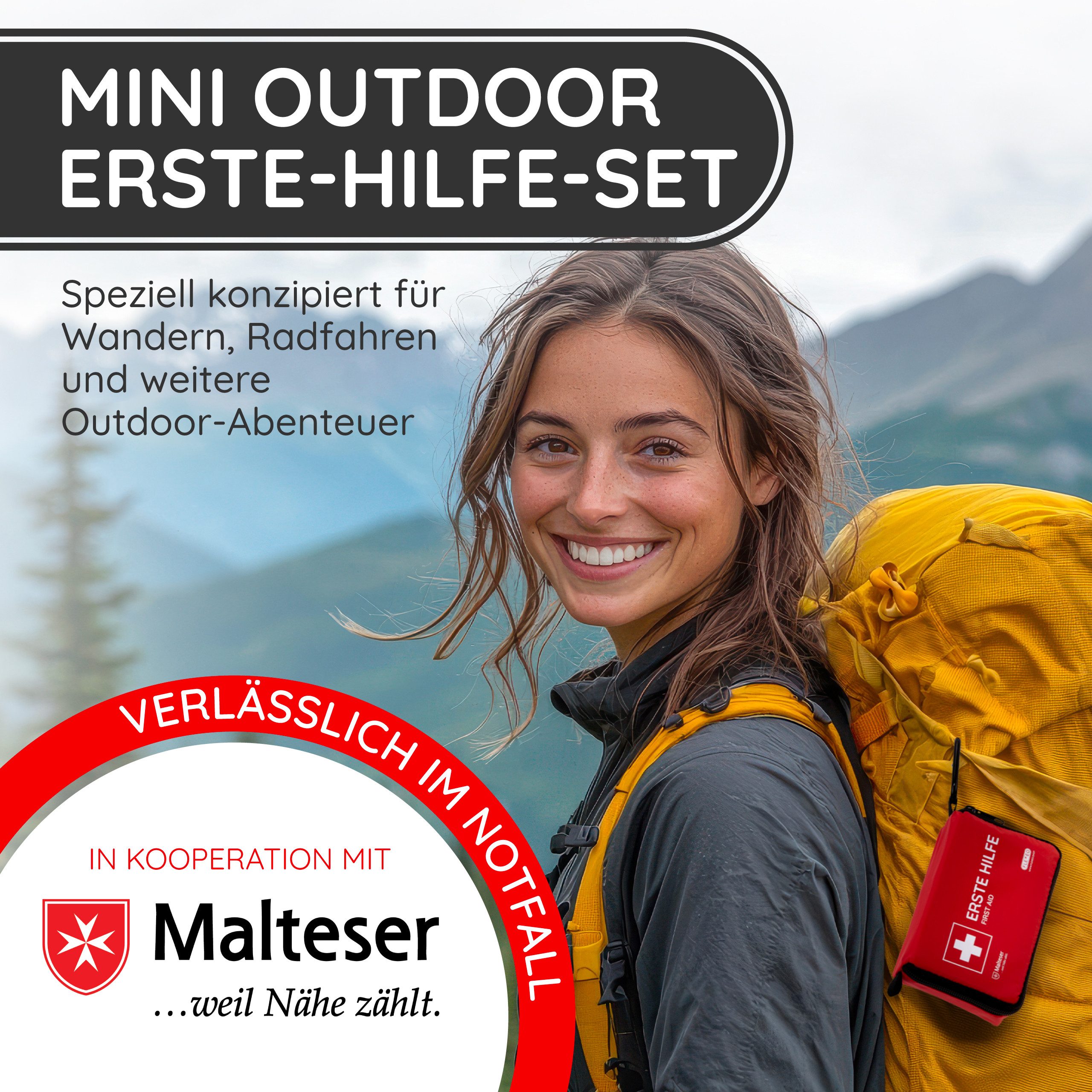 FLEXEO Erste-Hilfe-Set Mini, (1 St), kleines Notfallset für jede Tasche, 29-teilig