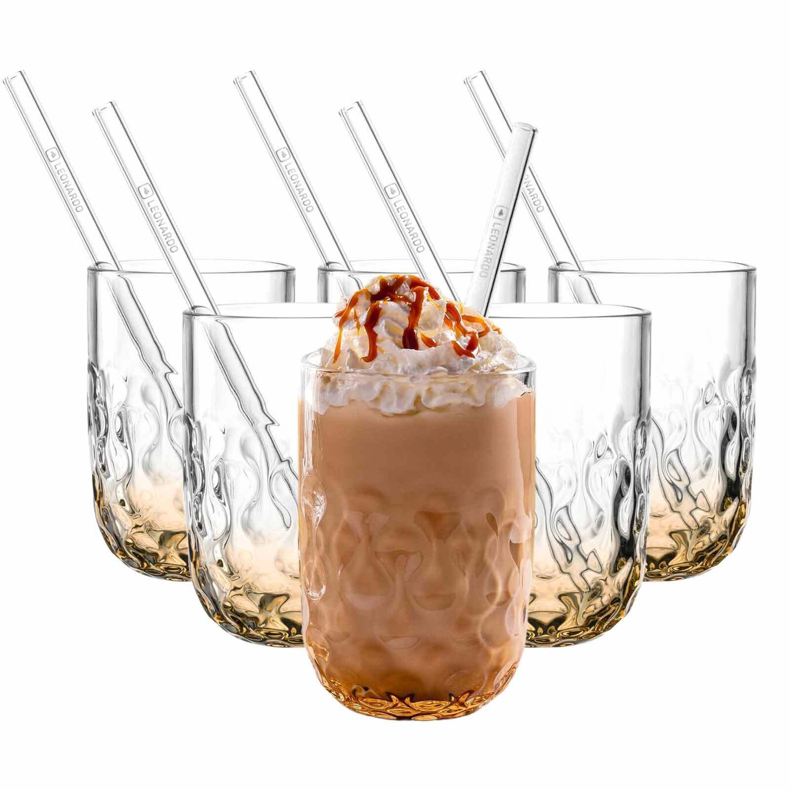 LEONARDO Latte-Macchiato-Glas Gocce, 12-tlg., Glas