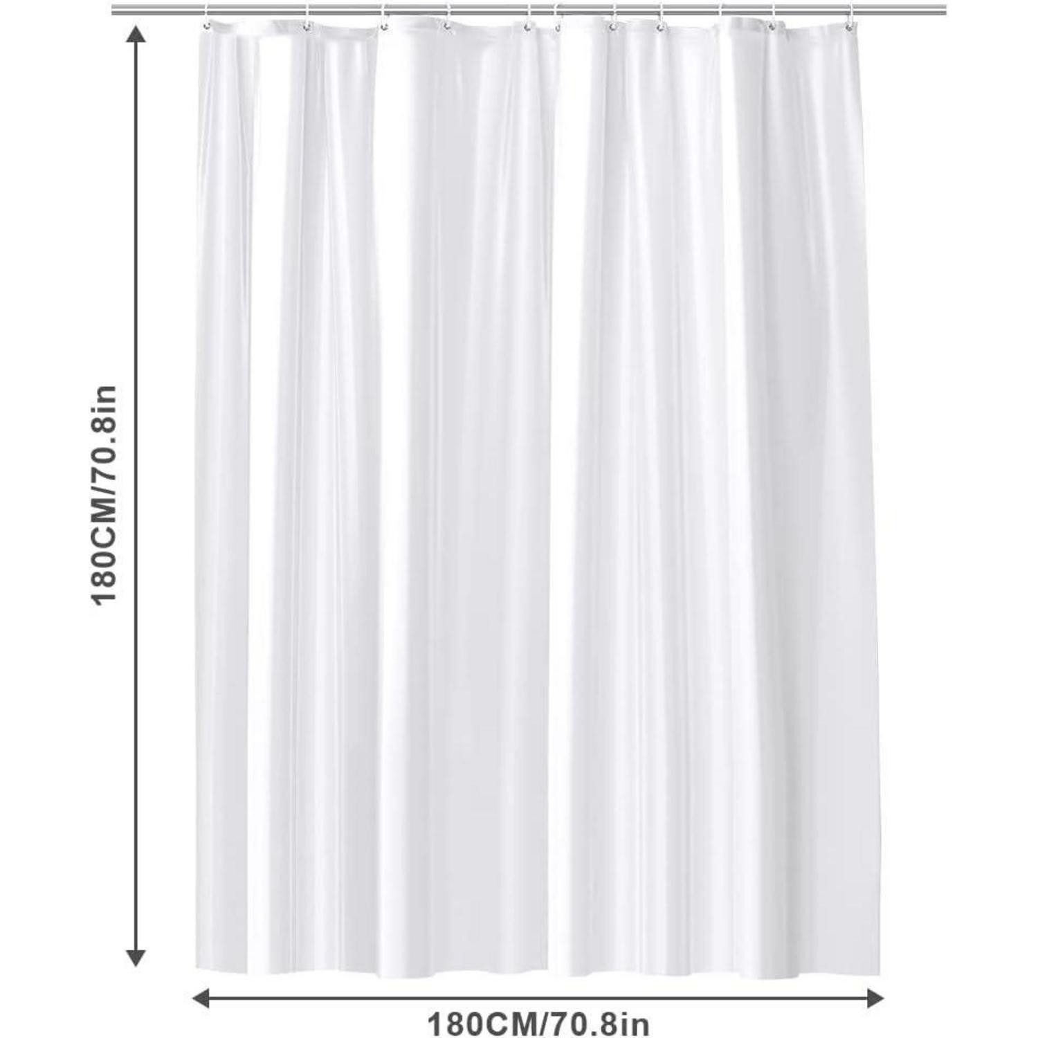 LuxusKollektion Duschvorhang Duschvorhang Anti-schimmel Wasserdicht Schnelltrocknend 180x180 cm – Bild 2 von 5