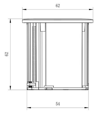 kalb Steckdose Einbausteckdose 230V für Arbeitsplatten u. Möbel mit EU-Stecker