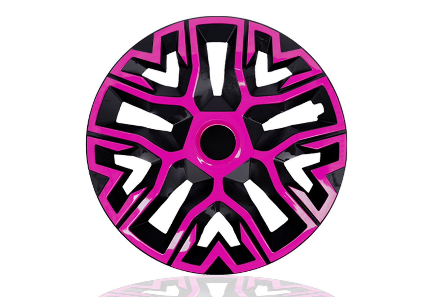 NRM Radkappe Radzierblende NRM THE BEST 16 Zoll BICOLOR pink/schwarz, 16 in Zoll, (4-St)