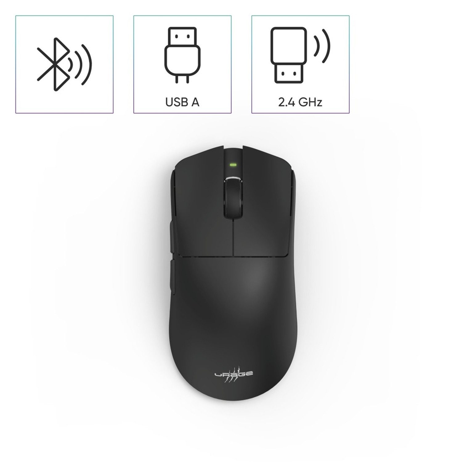 uRage Reaper 820 Wireless, Bluetooth, Funk, Schwarz Gaming-Maus (Bluetooth/Funk/Kabel)