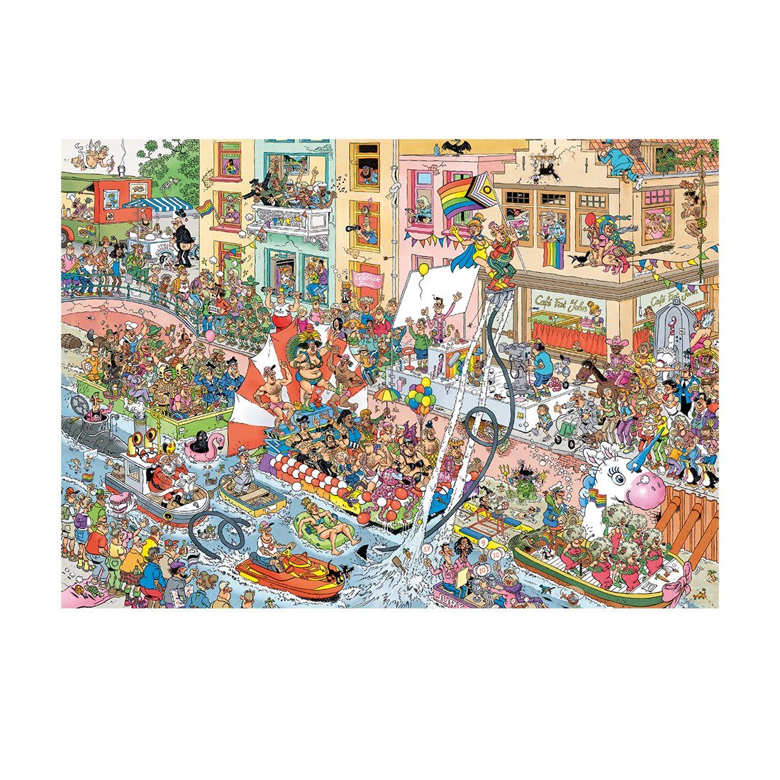 Jan van Haasteren Puzzle Jan van Haasteren Celebrate Pride 1000 Teile Puzzle, 1000 Puzzleteile