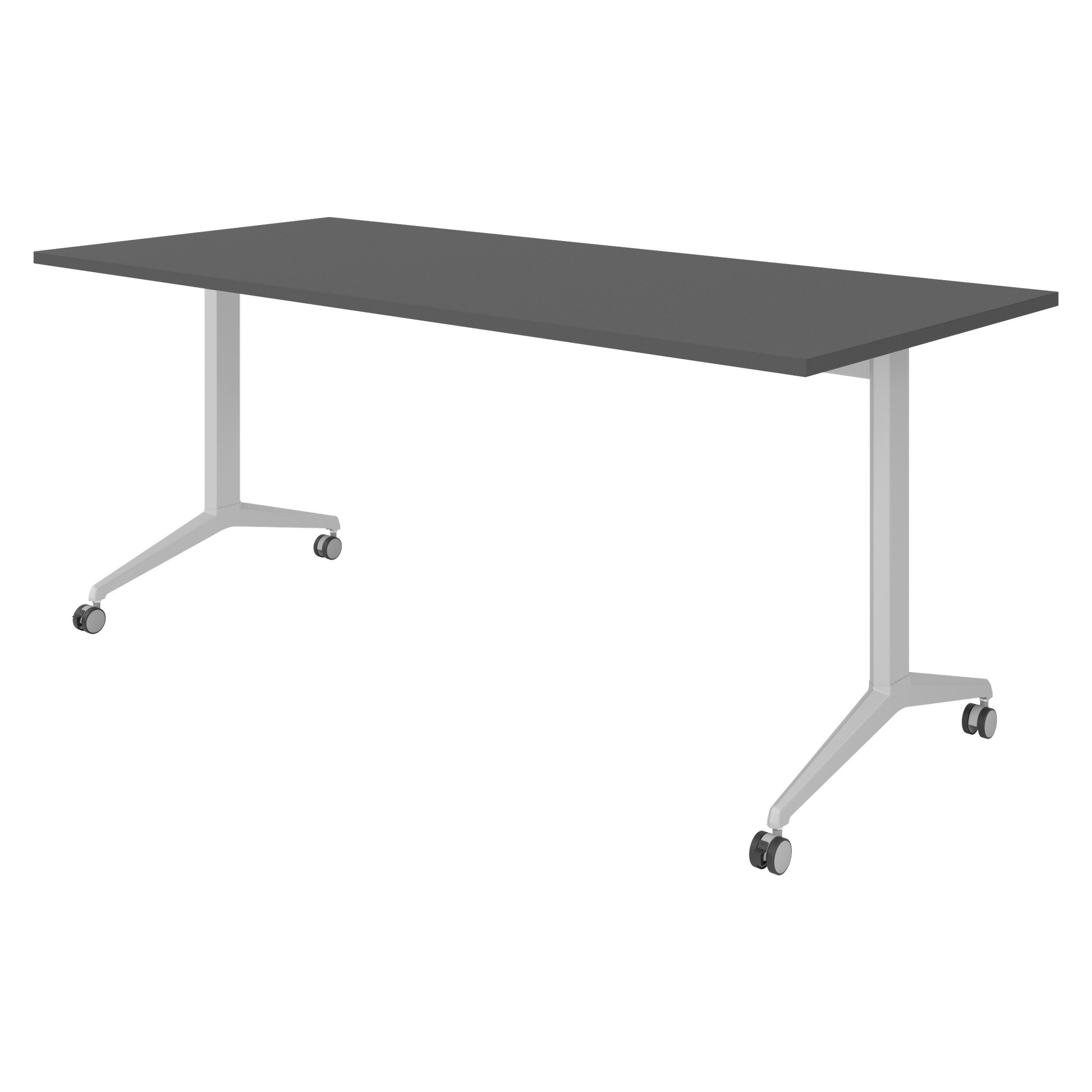 bümö Schreibtisch bümö Seminartische, Rechteck: 180 x 80 cm - Dekor: Graphit
