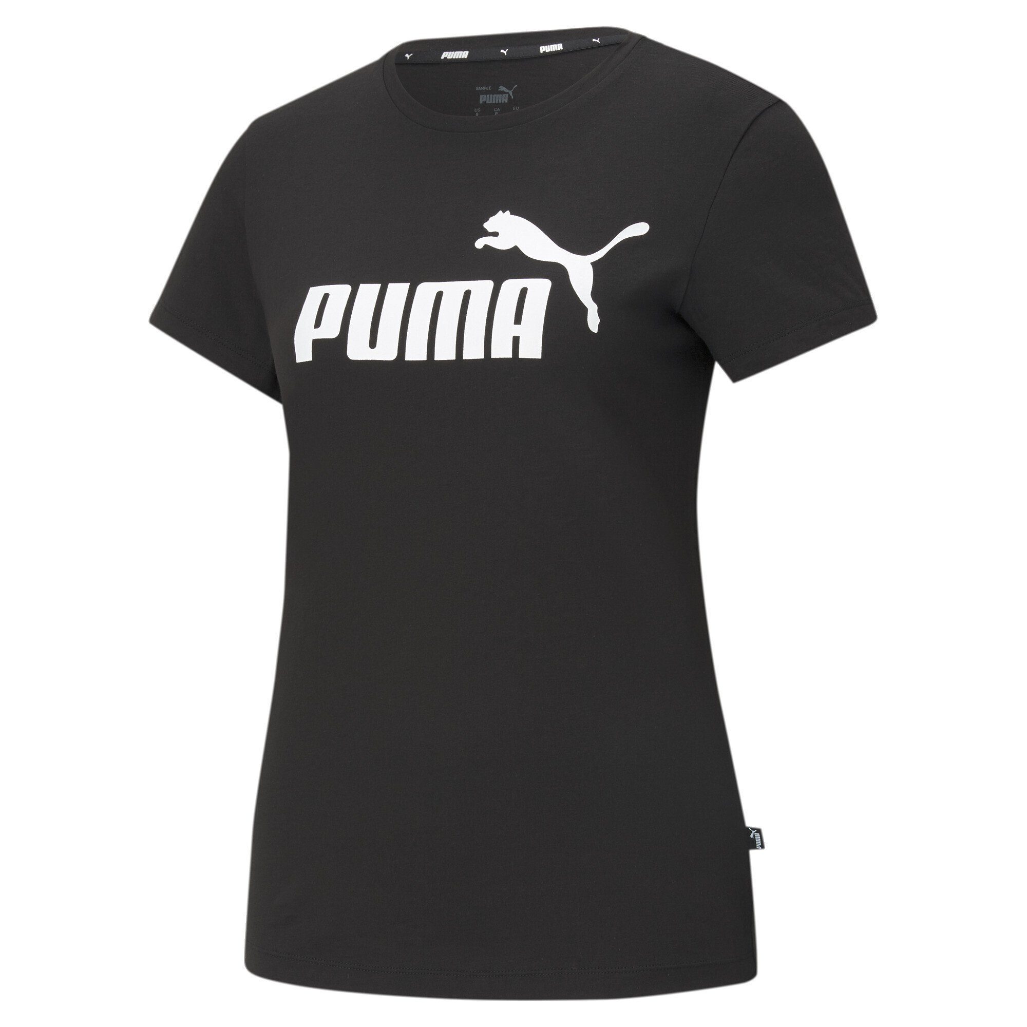 PUMA T-Shirt Essentials Logo T-Shirt Damen Black