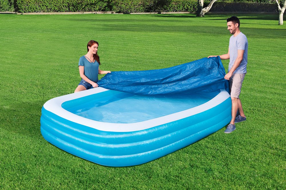 Bestway Pool-Abdeckplane Bestway PE Abdeckplane passend für 305 x 183 cm Family Pools, blau, ec