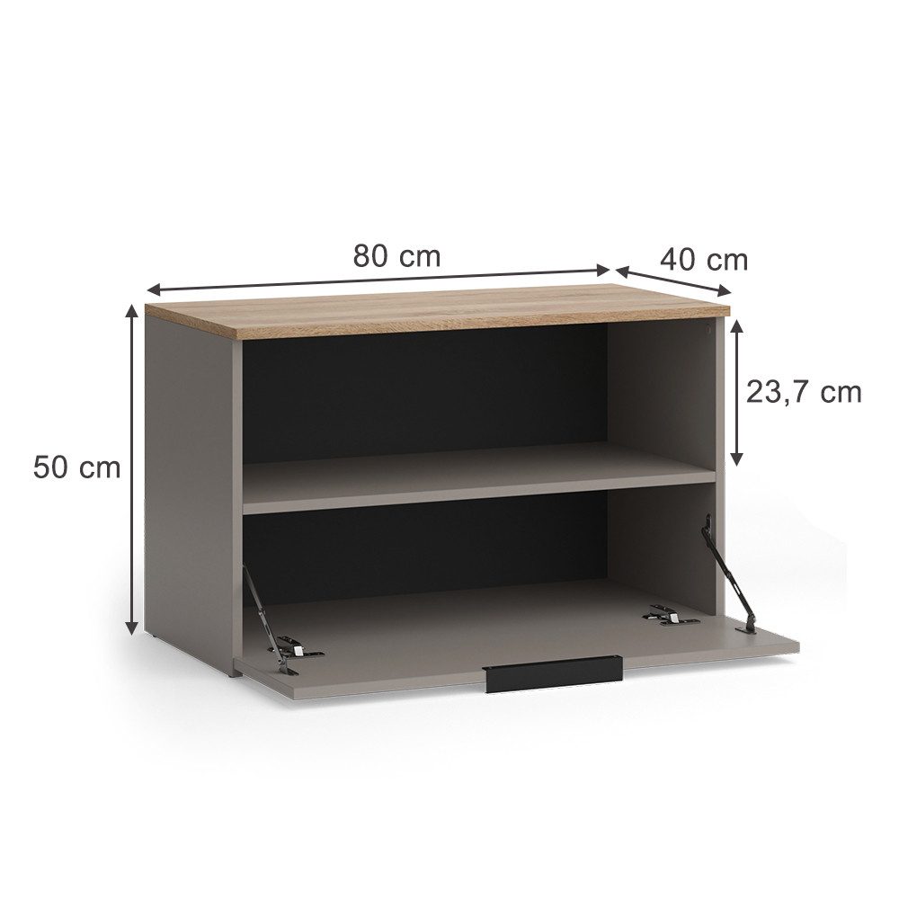 Vicco Highboard Wido, Greige/Sonoma, 80 x günstig online kaufen