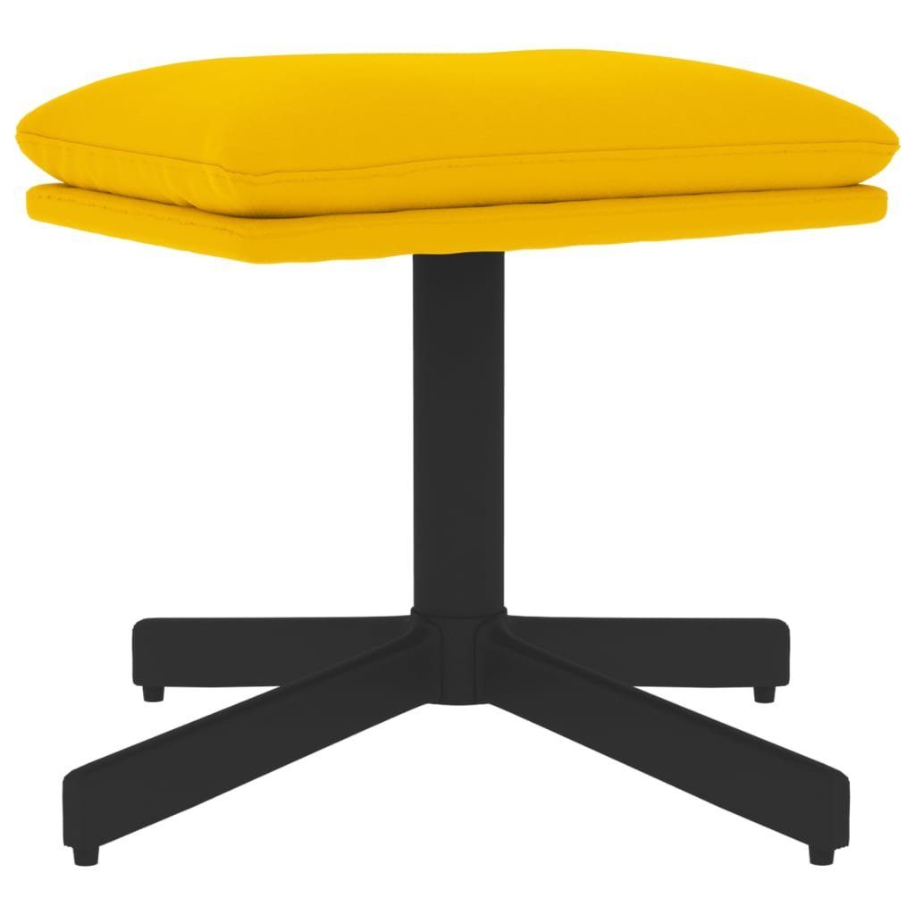 vidaXL Polsterhocker Fußhocker Senfgelb 60x60x36 cm günstig online kaufen