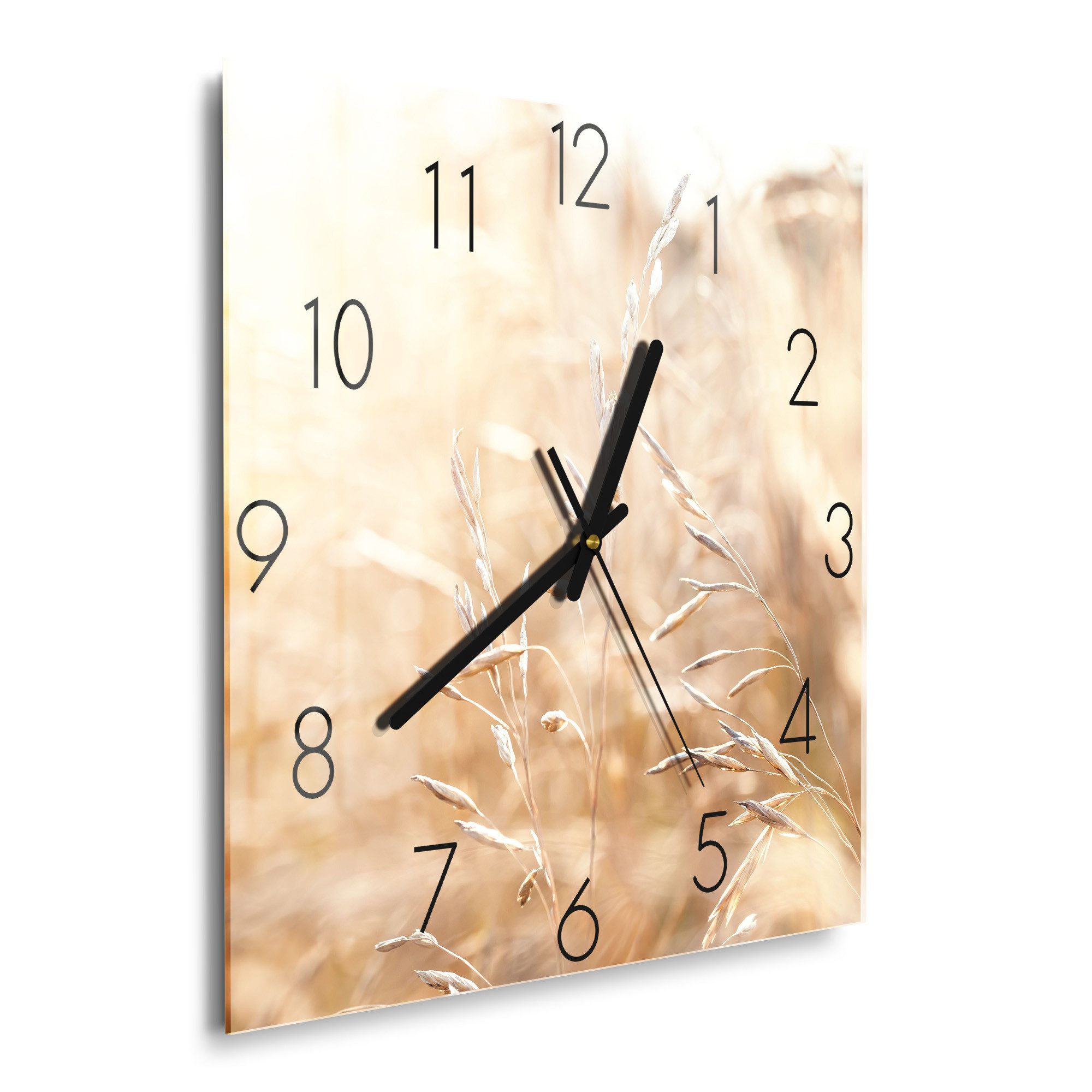 DEQORI Wanduhr 'Felder im Sonnenglanz' (Glas günstig online kaufen