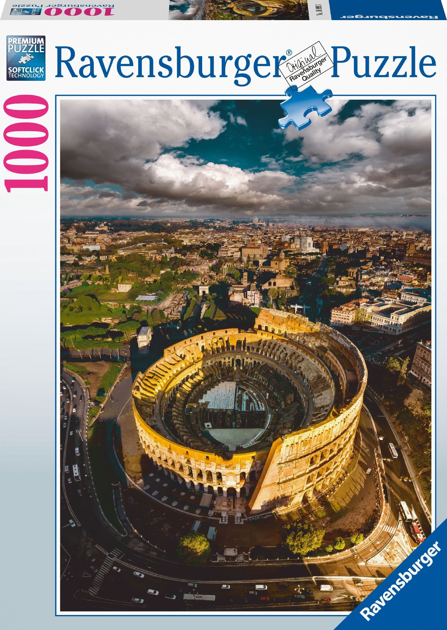 Ravensburger Puzzle Colosseum in Rom, 1000 Puzzleteile, Made in Germany, FSC® - schützt Wald - weltweit