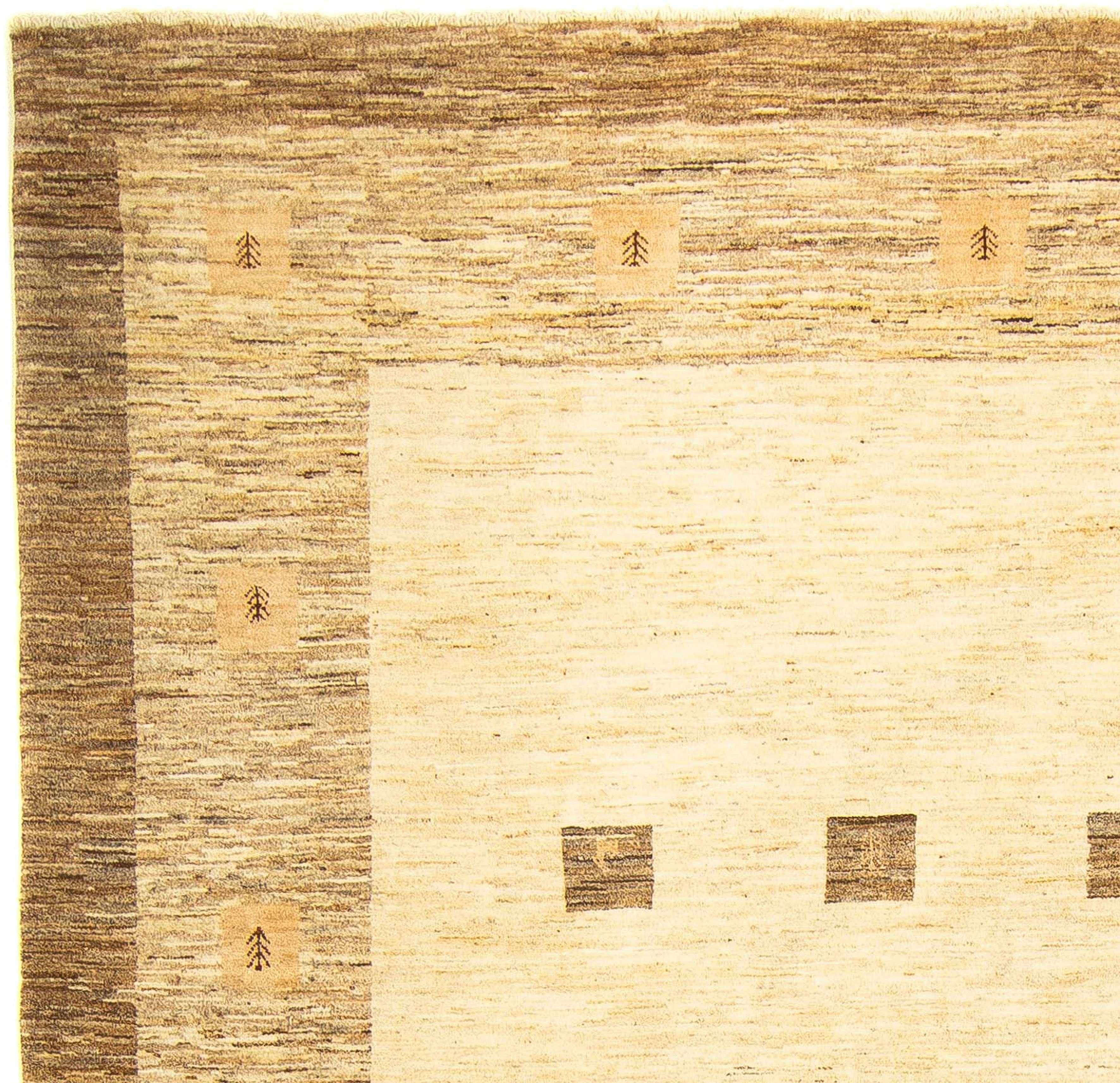 cm 247 mit Perser x Handgeknüpft, beige, Loribaft Wohnzimmer, mm, 12 rechteckig, morgenland, Höhe: - - 345 Zertifikat Gabbeh Einzelstück - Wollteppich