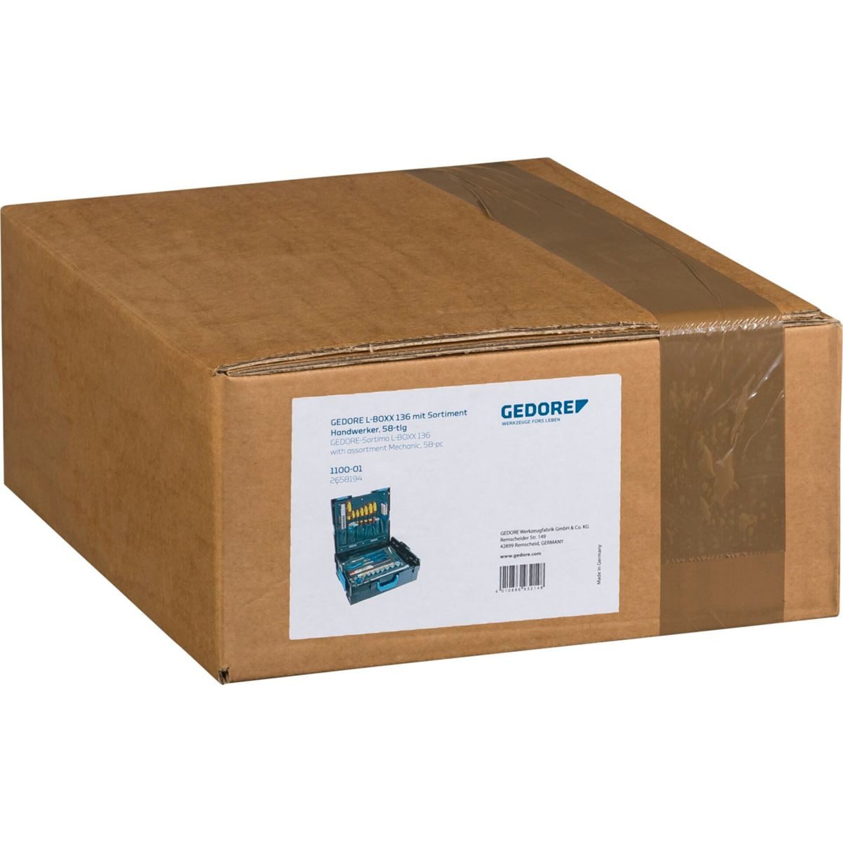 Gedore Werkzeugset L-BOXX 136 Handwerker, 58-teilig