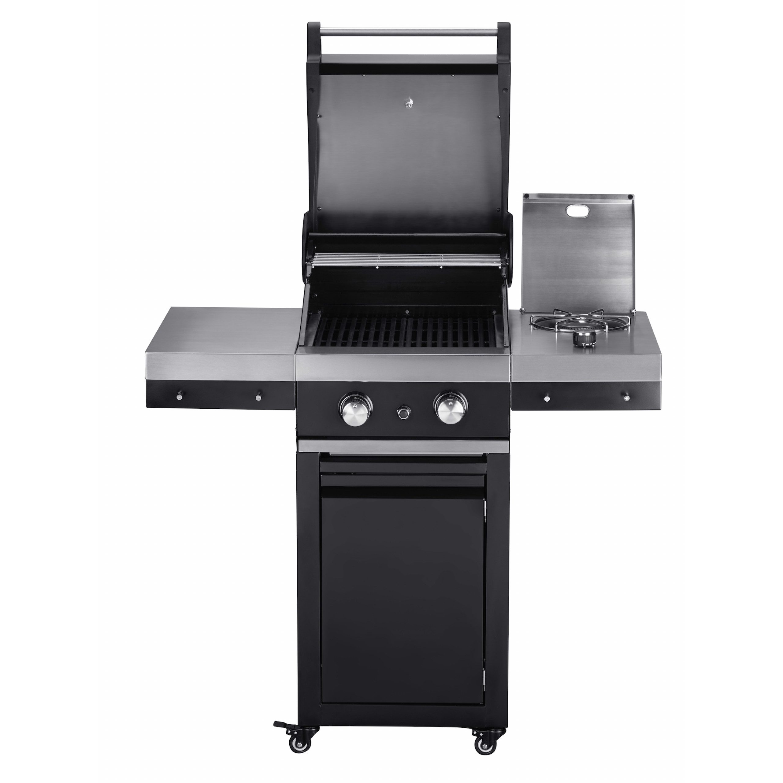 GrandHall Gasgrill Grandhall Gasgrill Classic G2 Trolley 2 Brenner, 1 Seitenbrenner