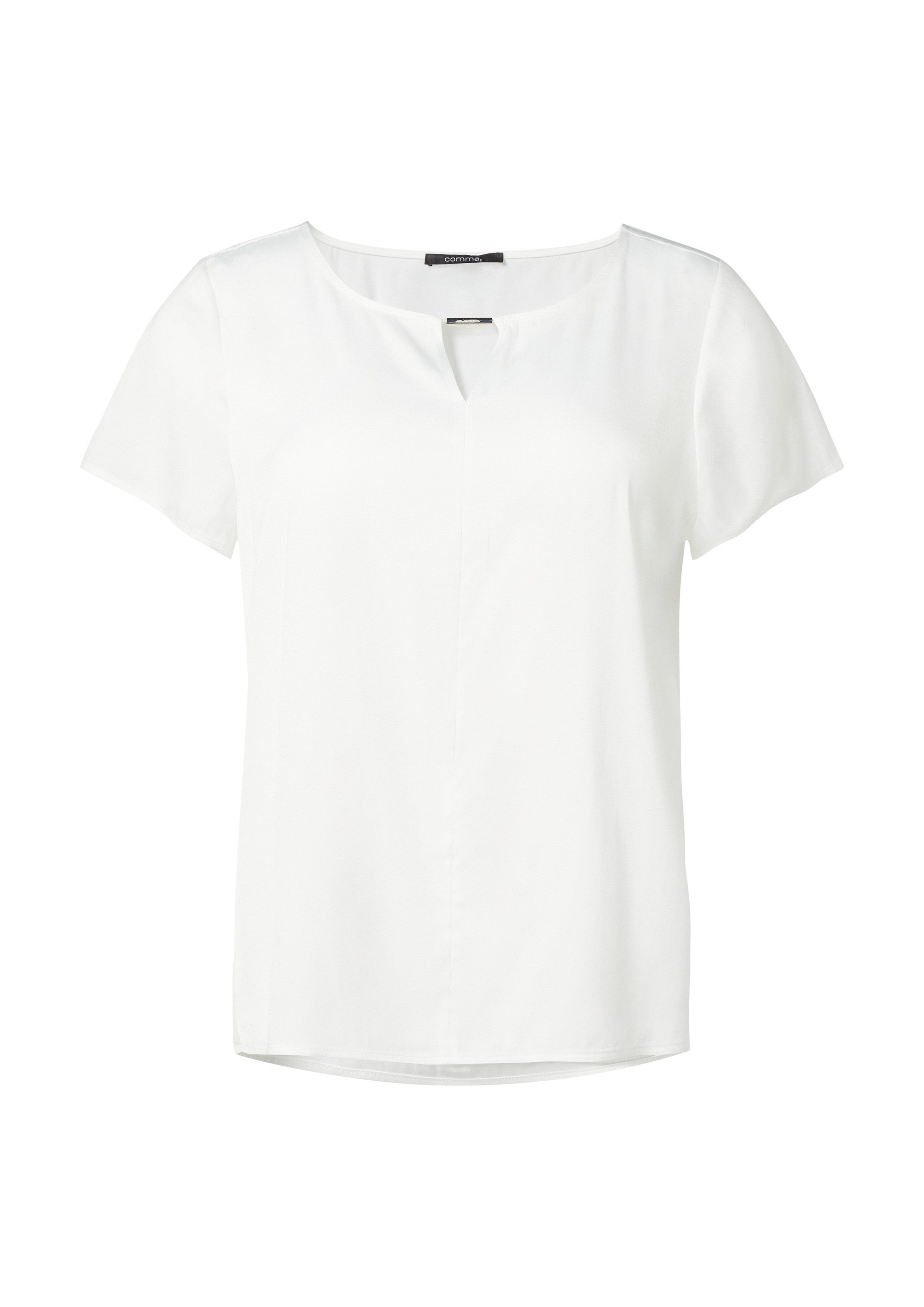 comma Kurzarmbluse Bluse Bluse aus Satin günstig online kaufen