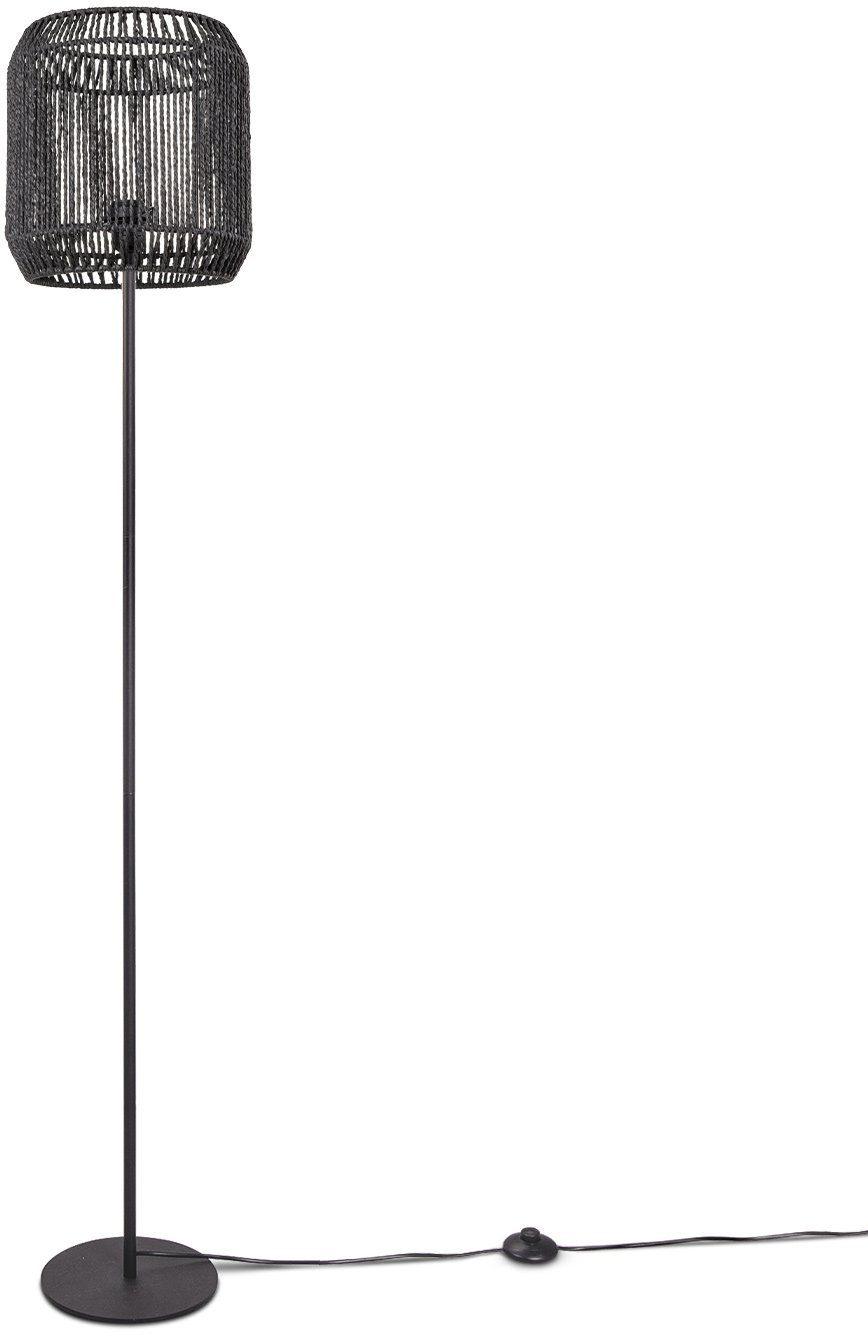 Paco Home Stehlampe Ela 214, ohne Leuchtmittel, LED Modern Wohnzimmer Schlafzimmer Optik Boho Korb E27