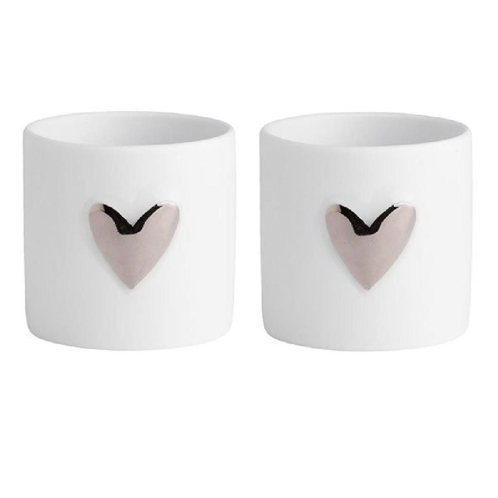 Räder Kerzenhalter Design Teelichthalter Wolke Sieben Herz Silber (2-teilig günstig online kaufen